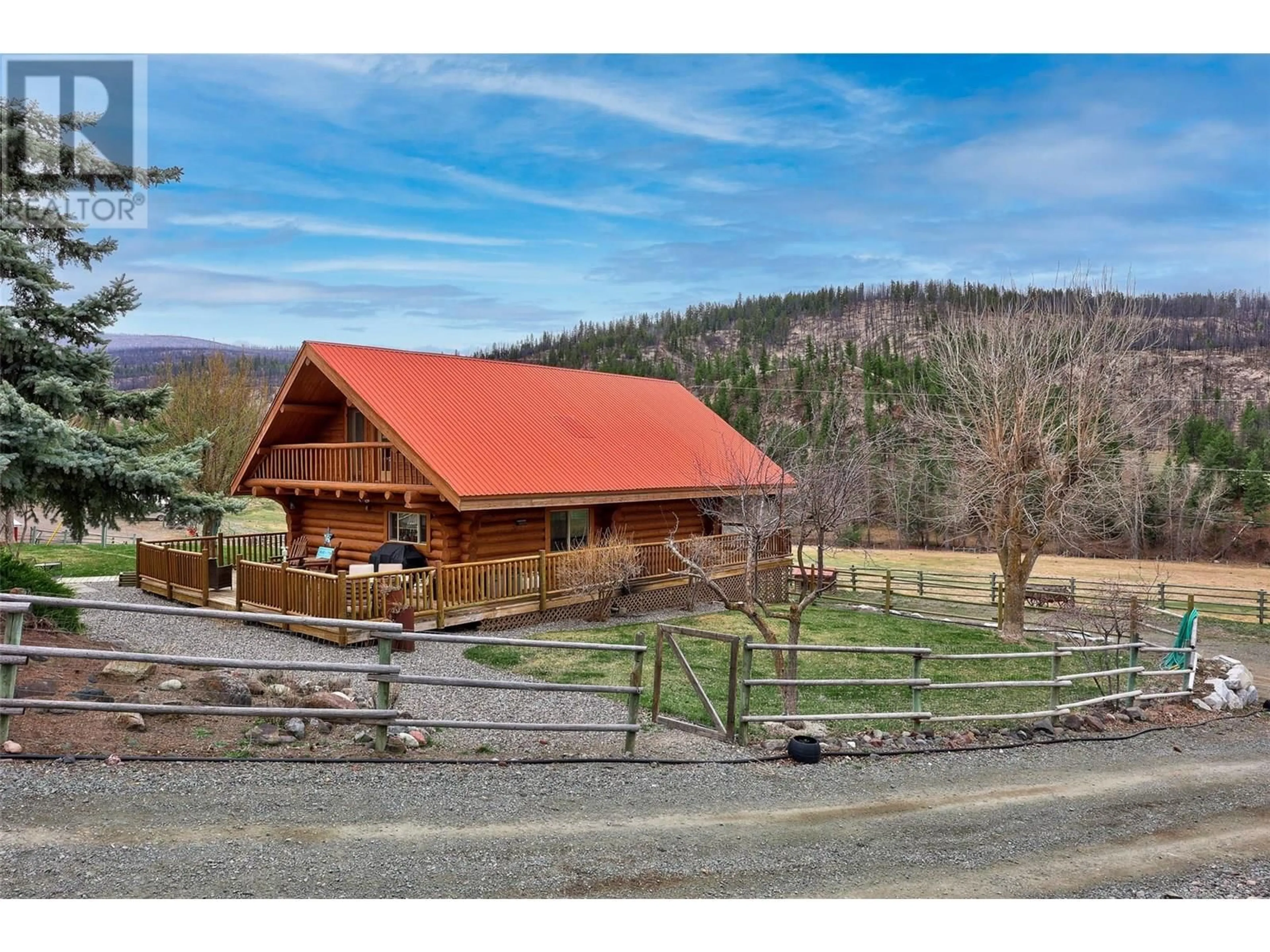 A pic from outside/outdoor area/front of a property/back of a property/a pic from drone, mountain view for 1190 TOMLIN ROAD, Cache Creek British Columbia V0K1H1