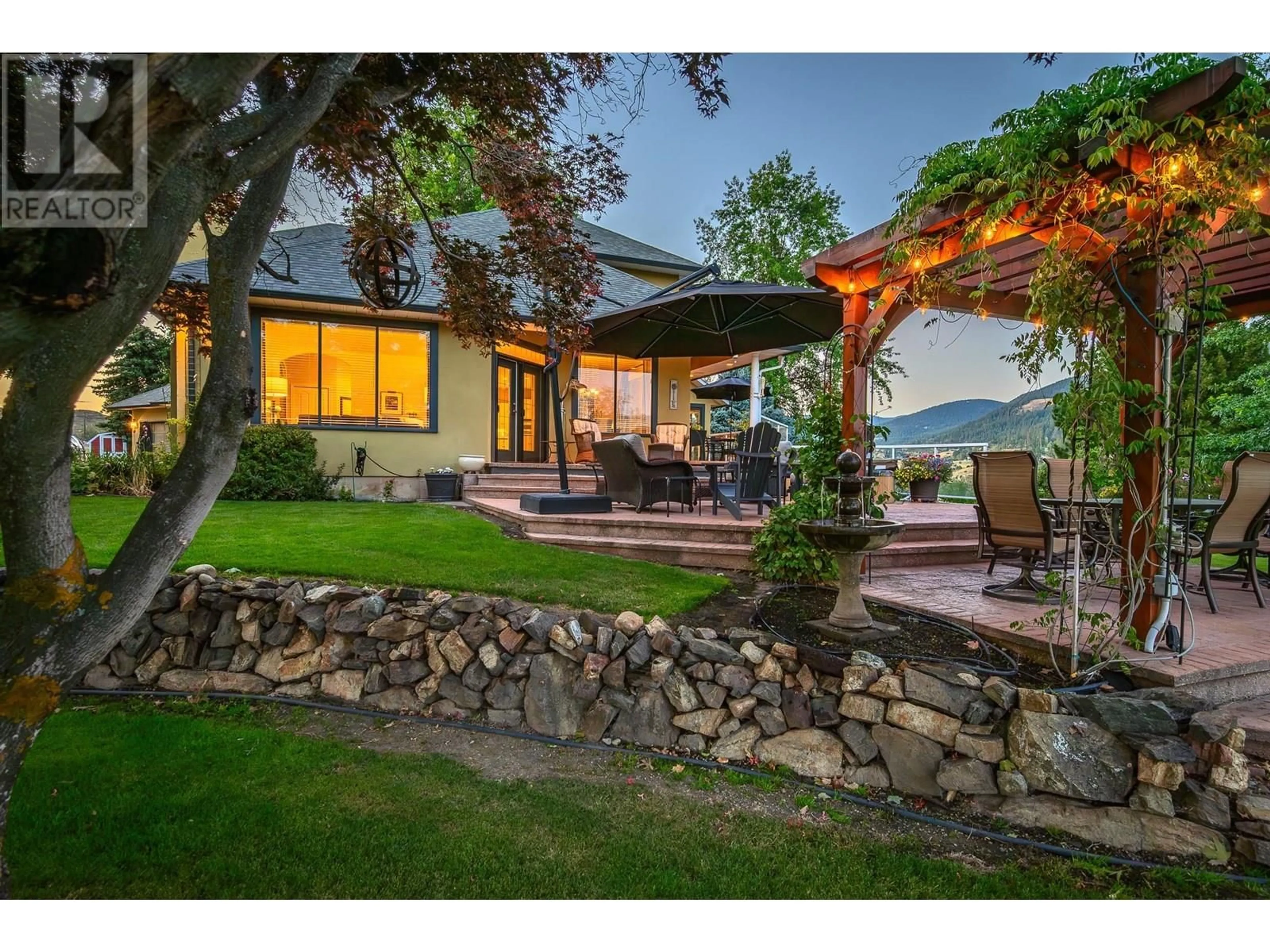Patio, mountain view for 803 SHANTZ ROAD, Vernon British Columbia V1T8J8