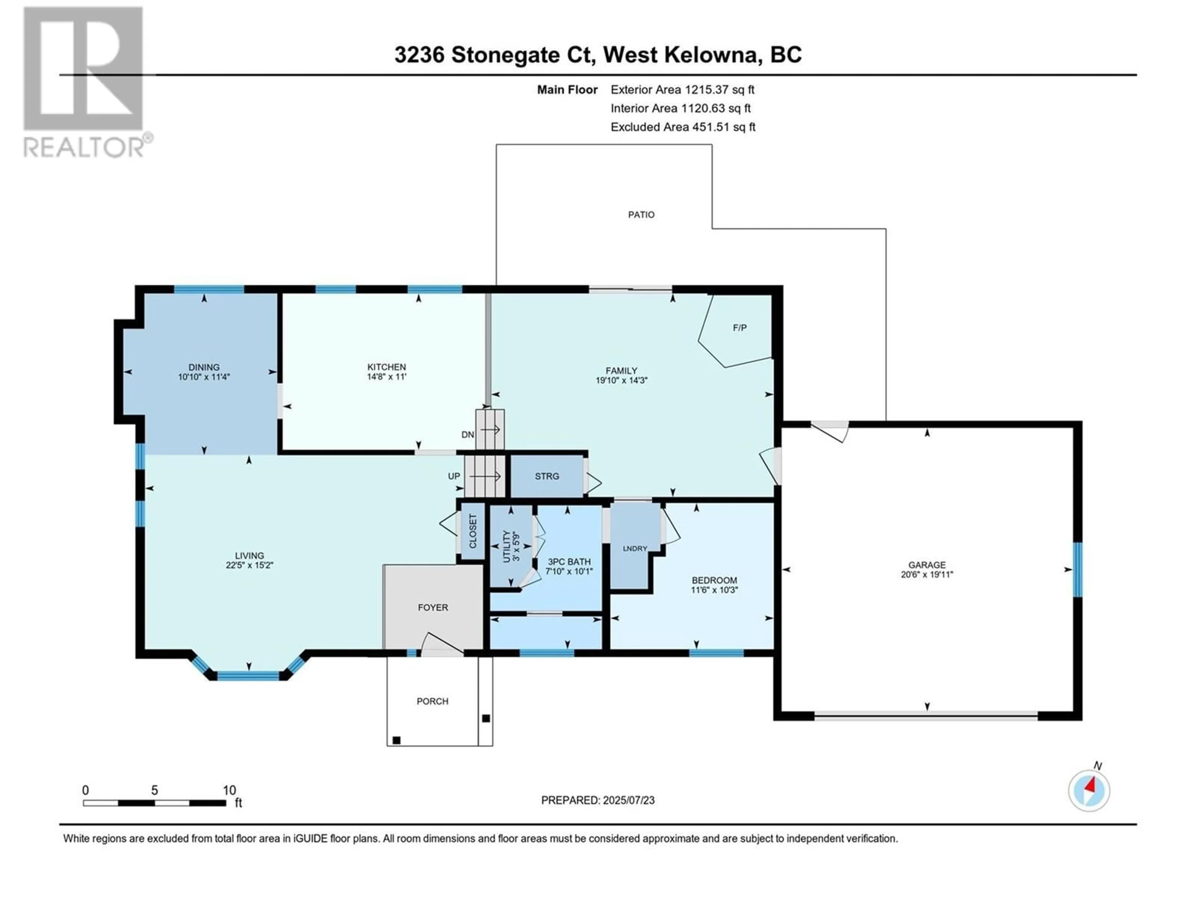Floor plan for 3236 STONEGATE COURT, West Kelowna British Columbia V4T1A7