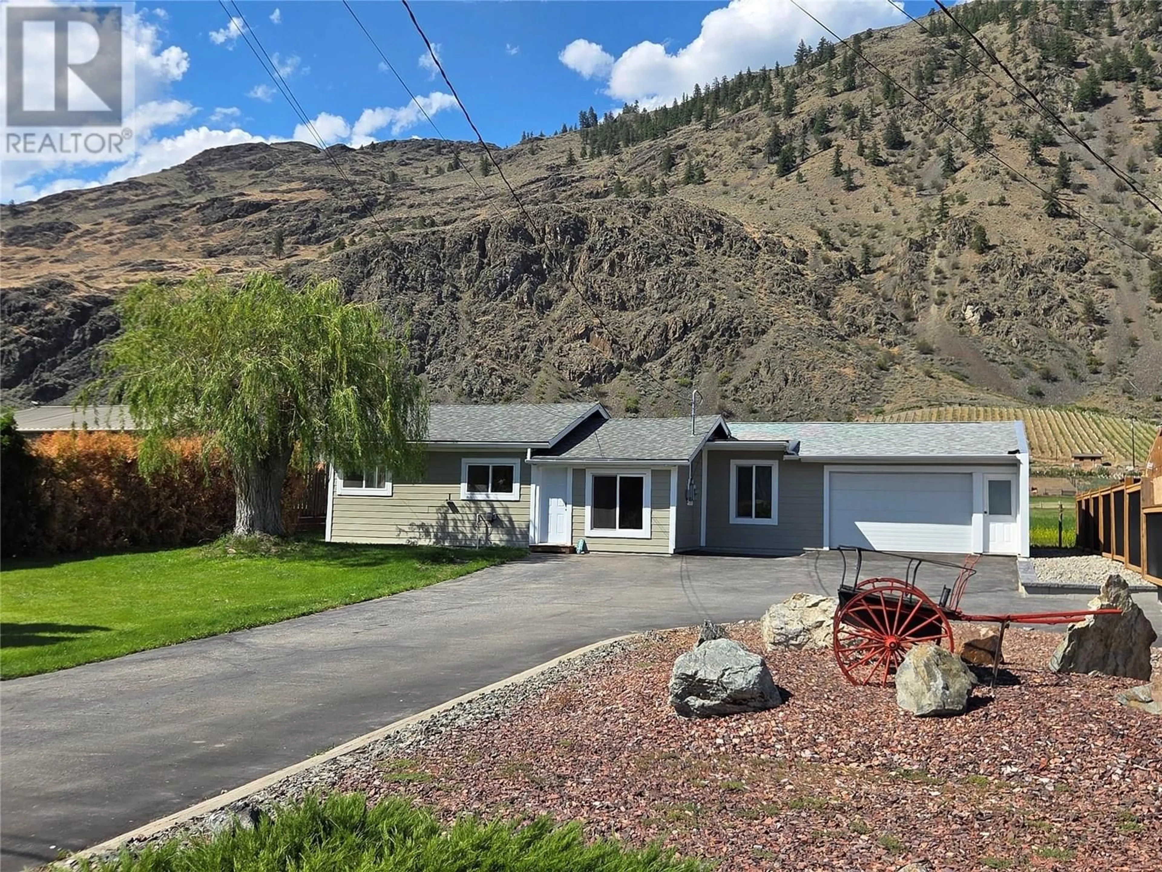 Home with vinyl exterior material, mountain view for 2548 UPPER BENCH ROAD, Keremeos British Columbia V0X1N4