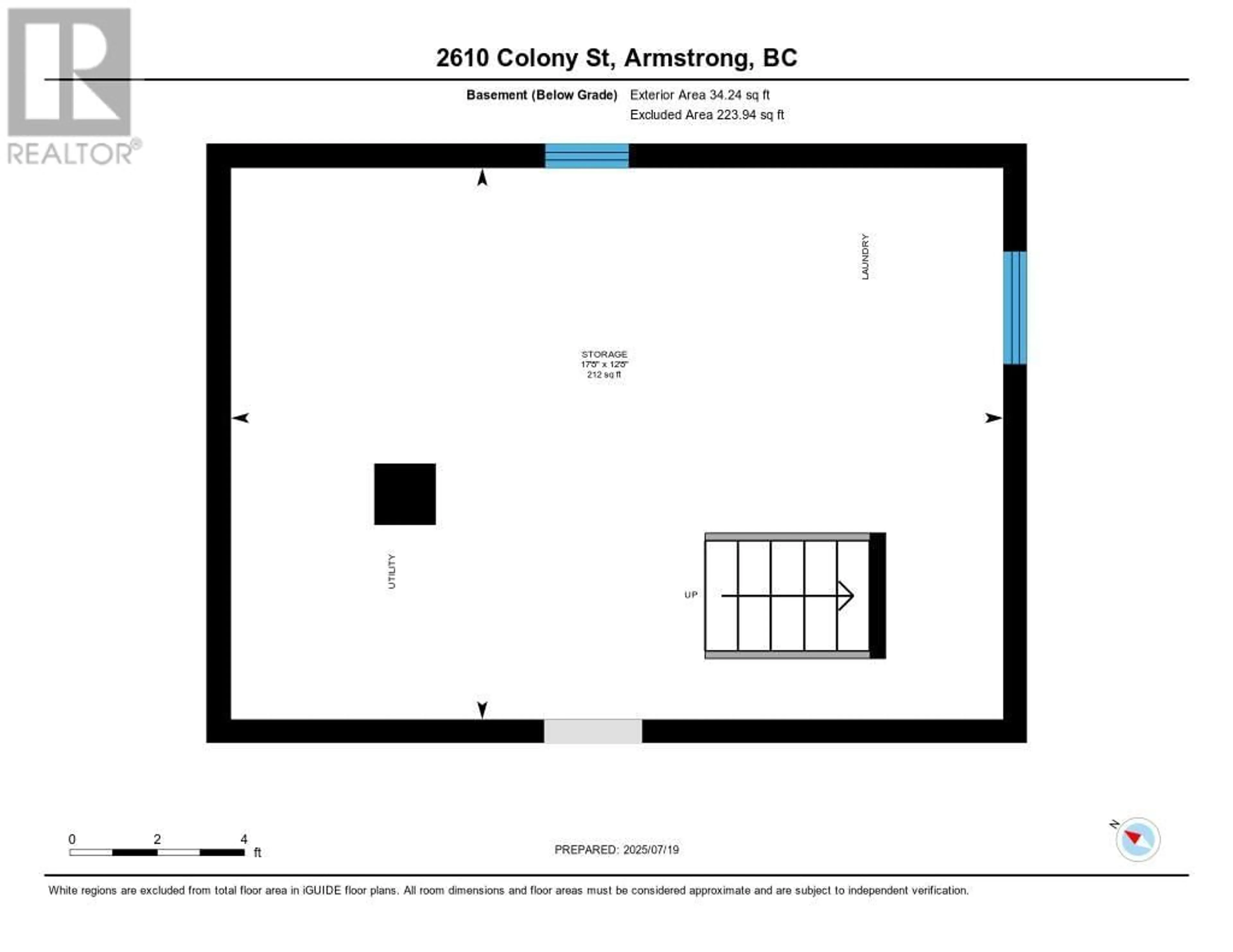 Floor plan for 2610 COLONY STREET, Armstrong British Columbia V0E1B2