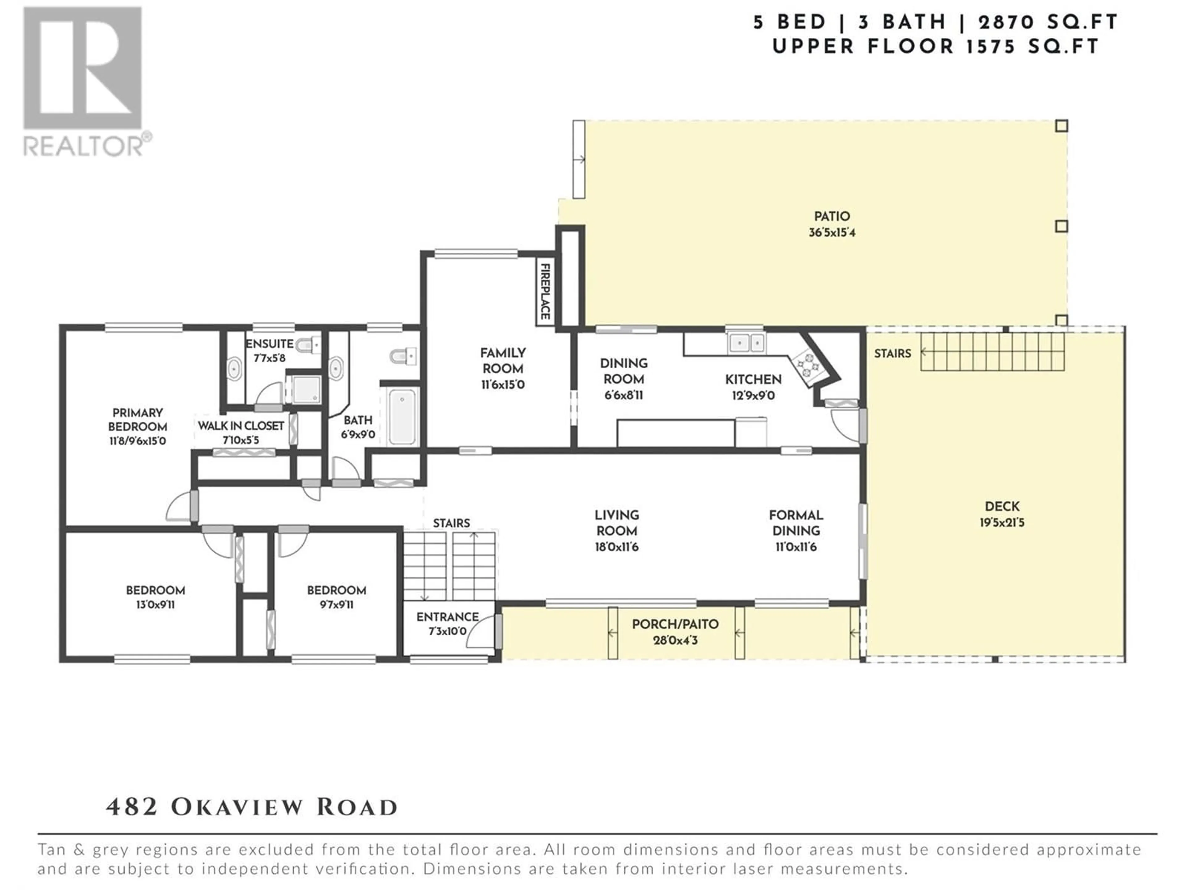 Floor plan for 482 OKAVIEW ROAD, Kelowna British Columbia V1W4M1