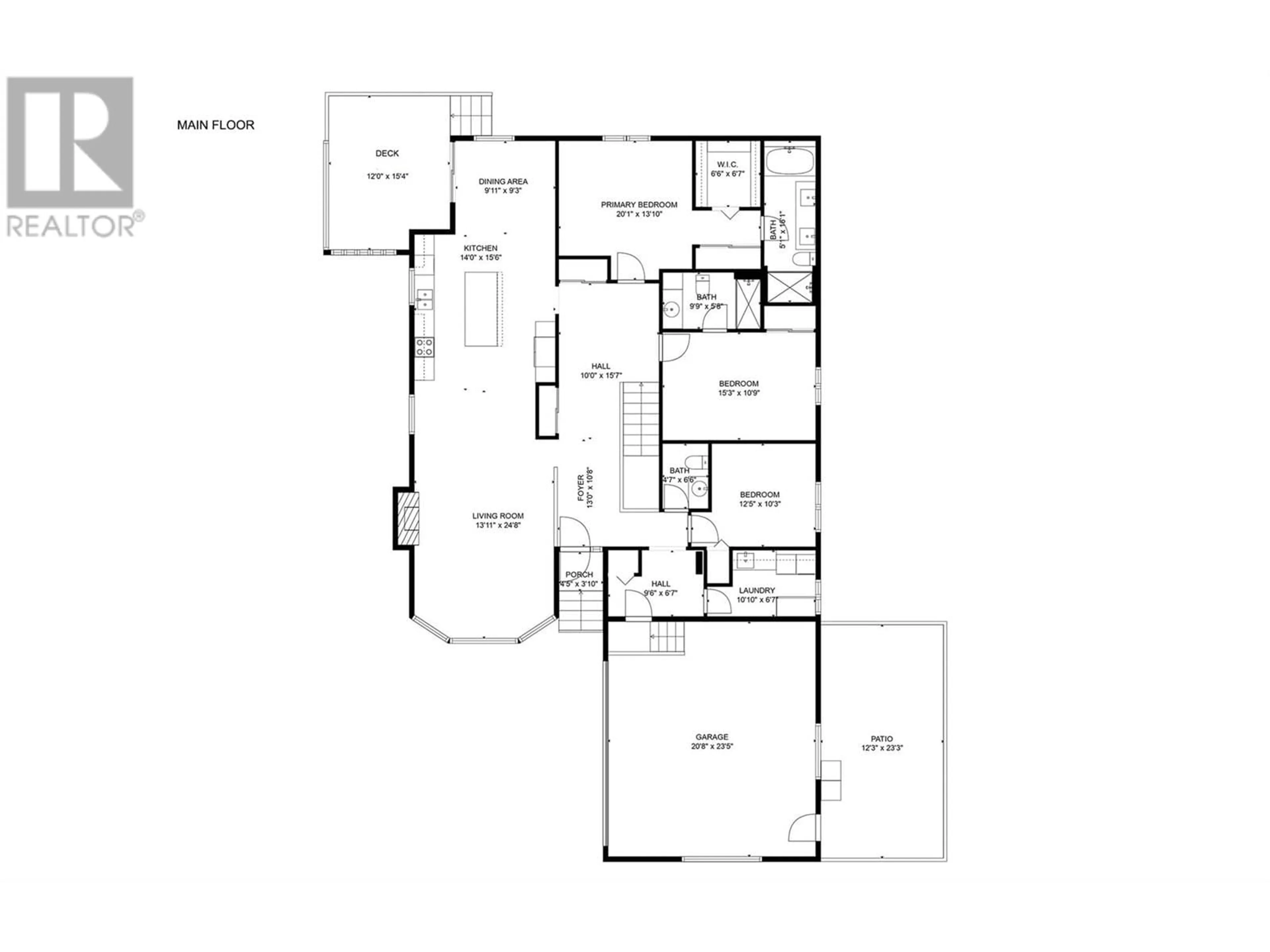 Floor plan for 118 - 1108 14 AVENUE, Vernon British Columbia V1B2S5