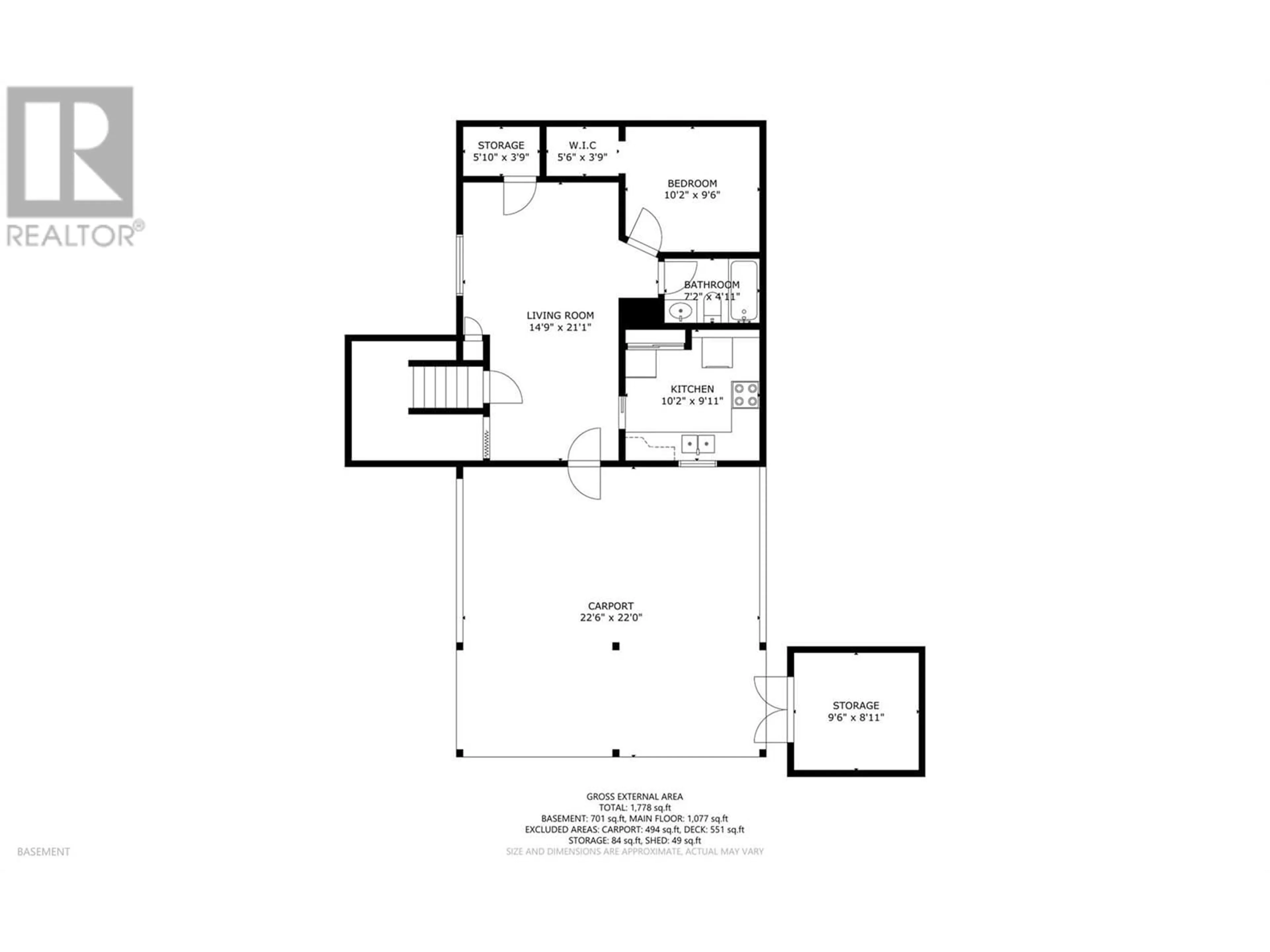 Floor plan for 4304 WESTVIEW DRIVE, Vernon British Columbia V1T7M6