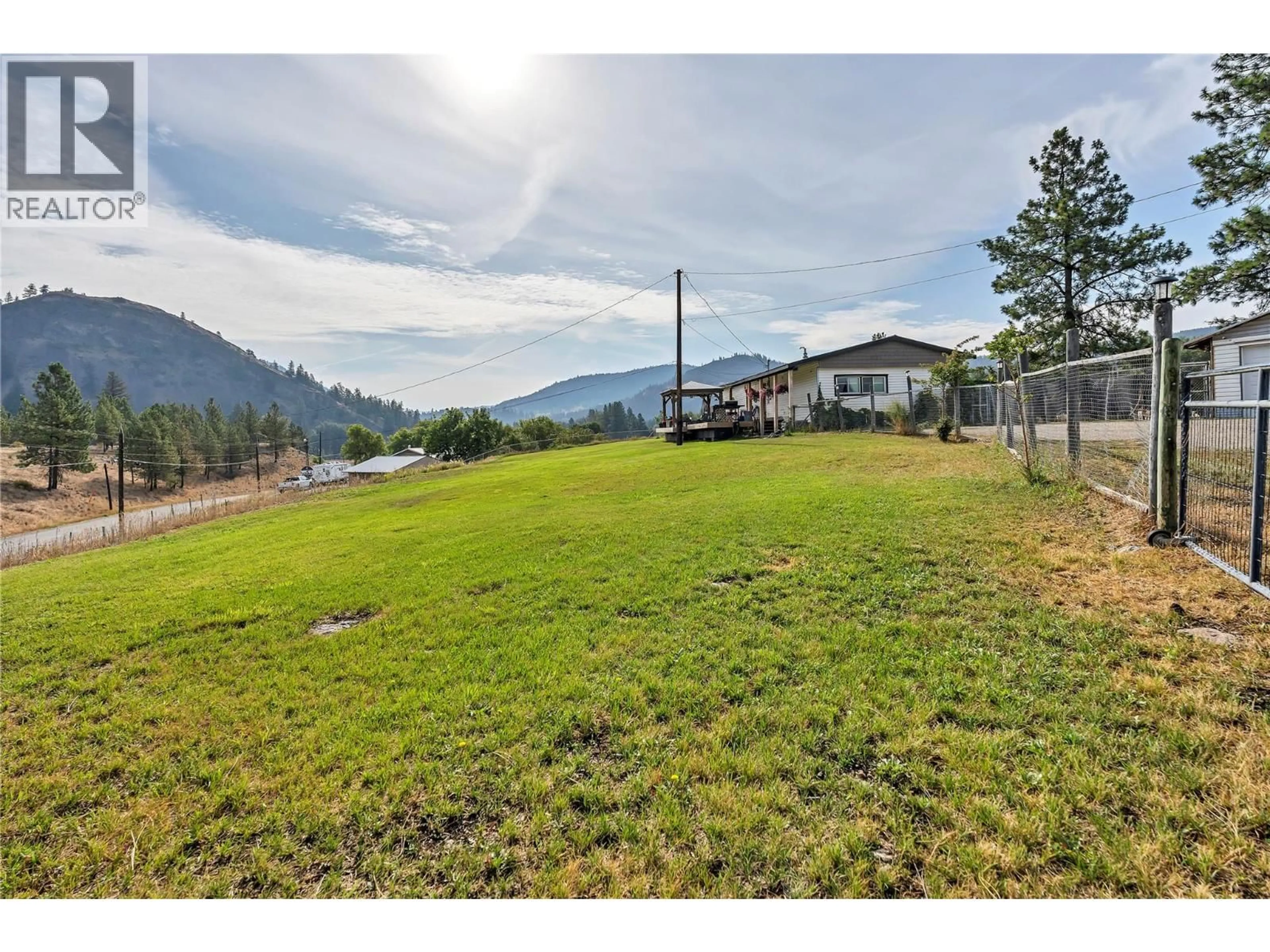 A pic from outside/outdoor area/front of a property/back of a property/a pic from drone, water/lake/river/ocean view for 357 OLD HEDLEY ROAD, Princeton British Columbia V0X1W0