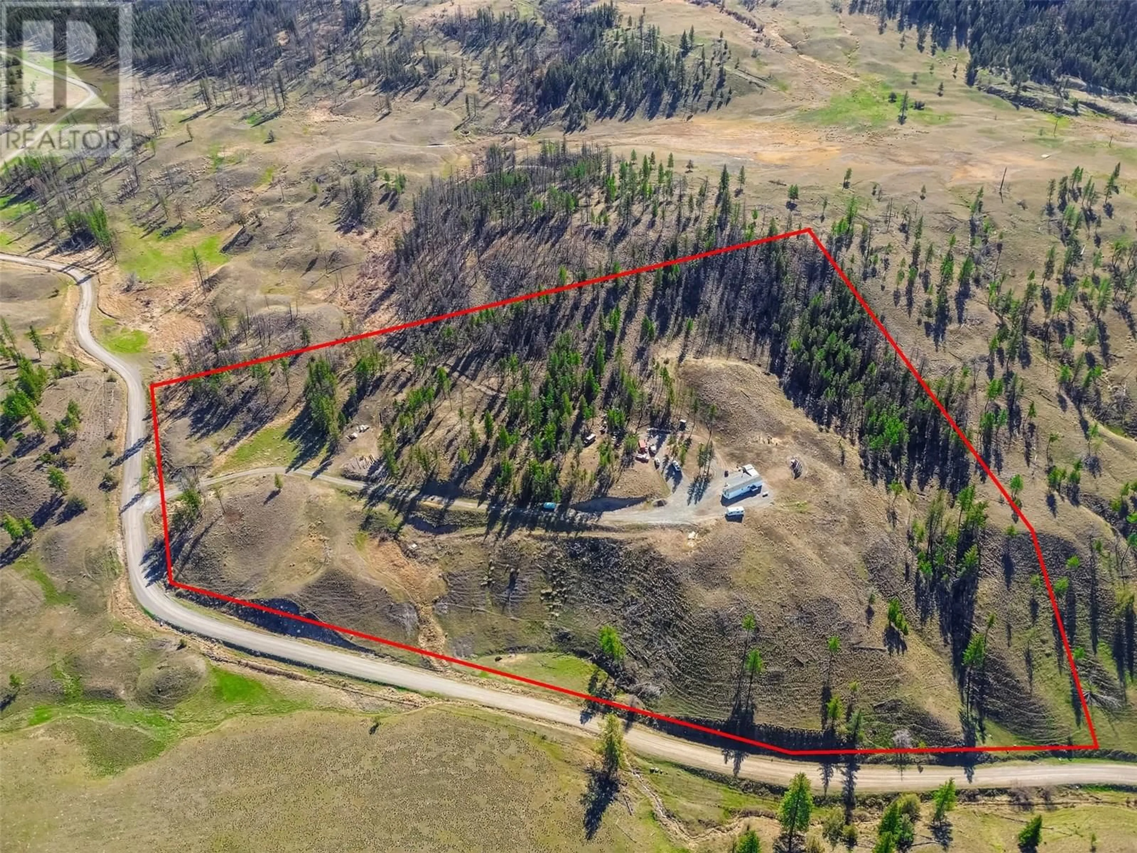 A pic from outside/outdoor area/front of a property/back of a property/a pic from drone, forest/trees view for 1832 MOUND-LOON LAKE ROAD, Clinton British Columbia V0K1K0