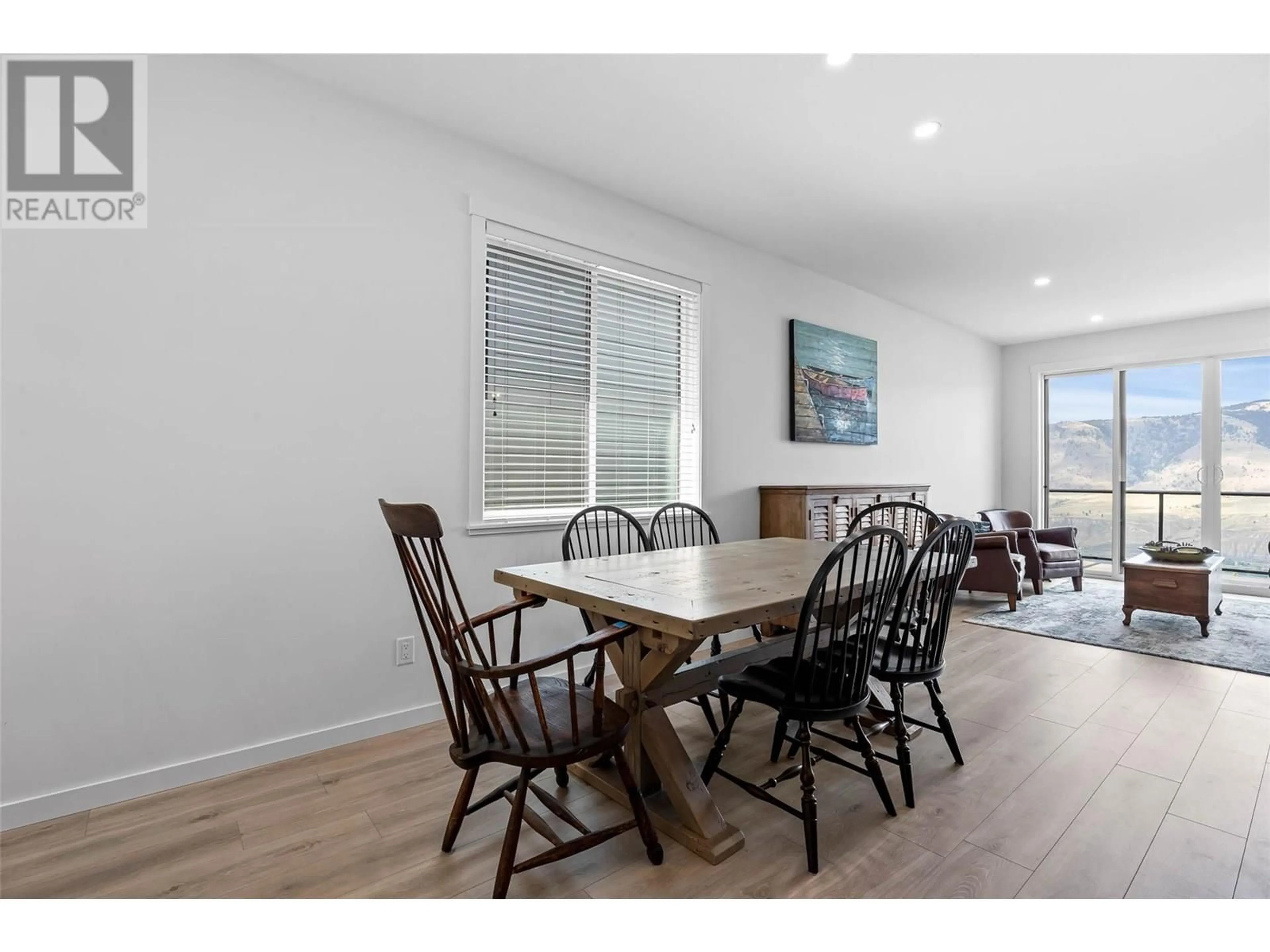 Dining room, wood/laminate floor for 112 - 1799 BABINE AVENUE, Kamloops British Columbia V2E0E3
