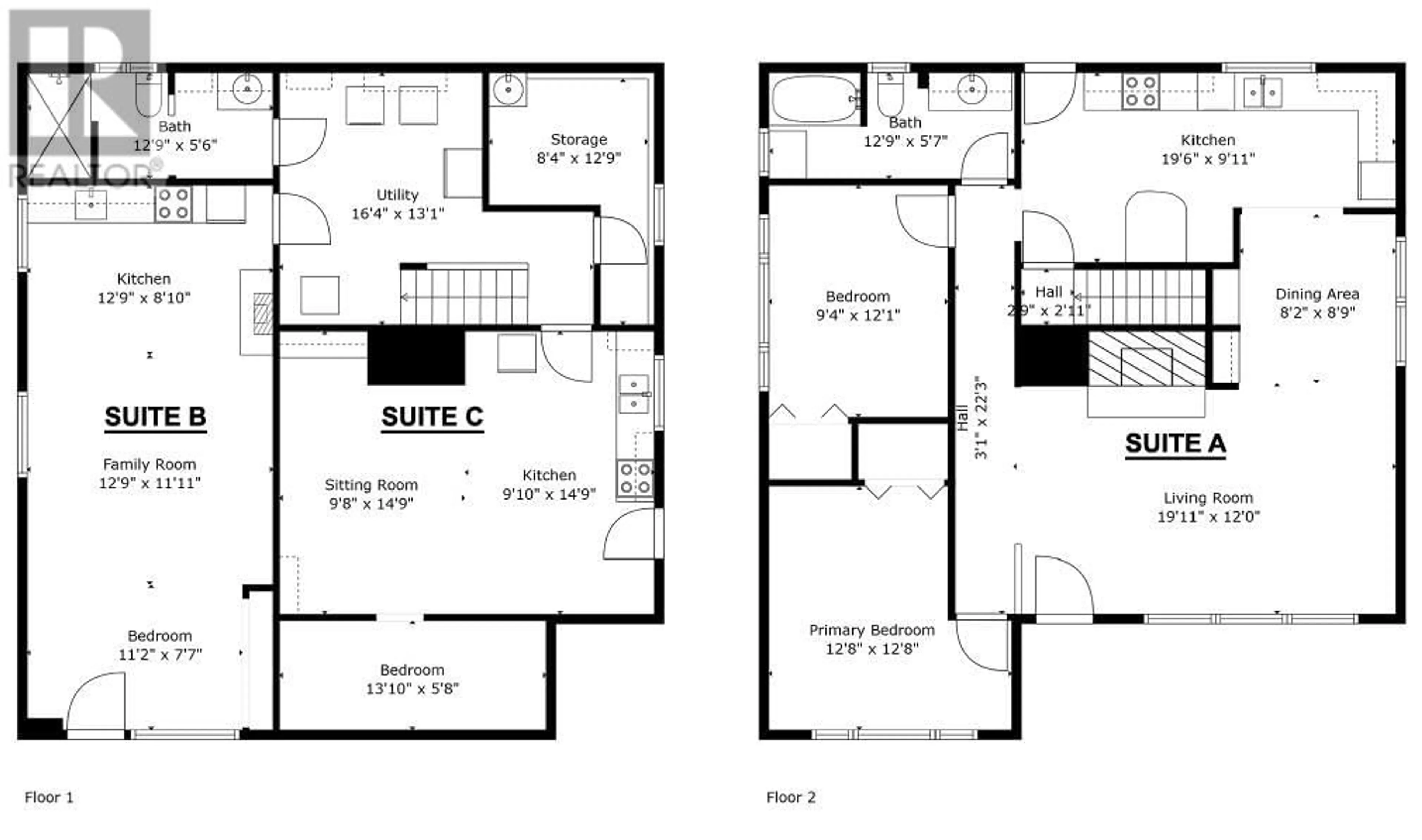 Floor plan for 727 DOUGLAS STREET, Kamloops British Columbia V2C3C7