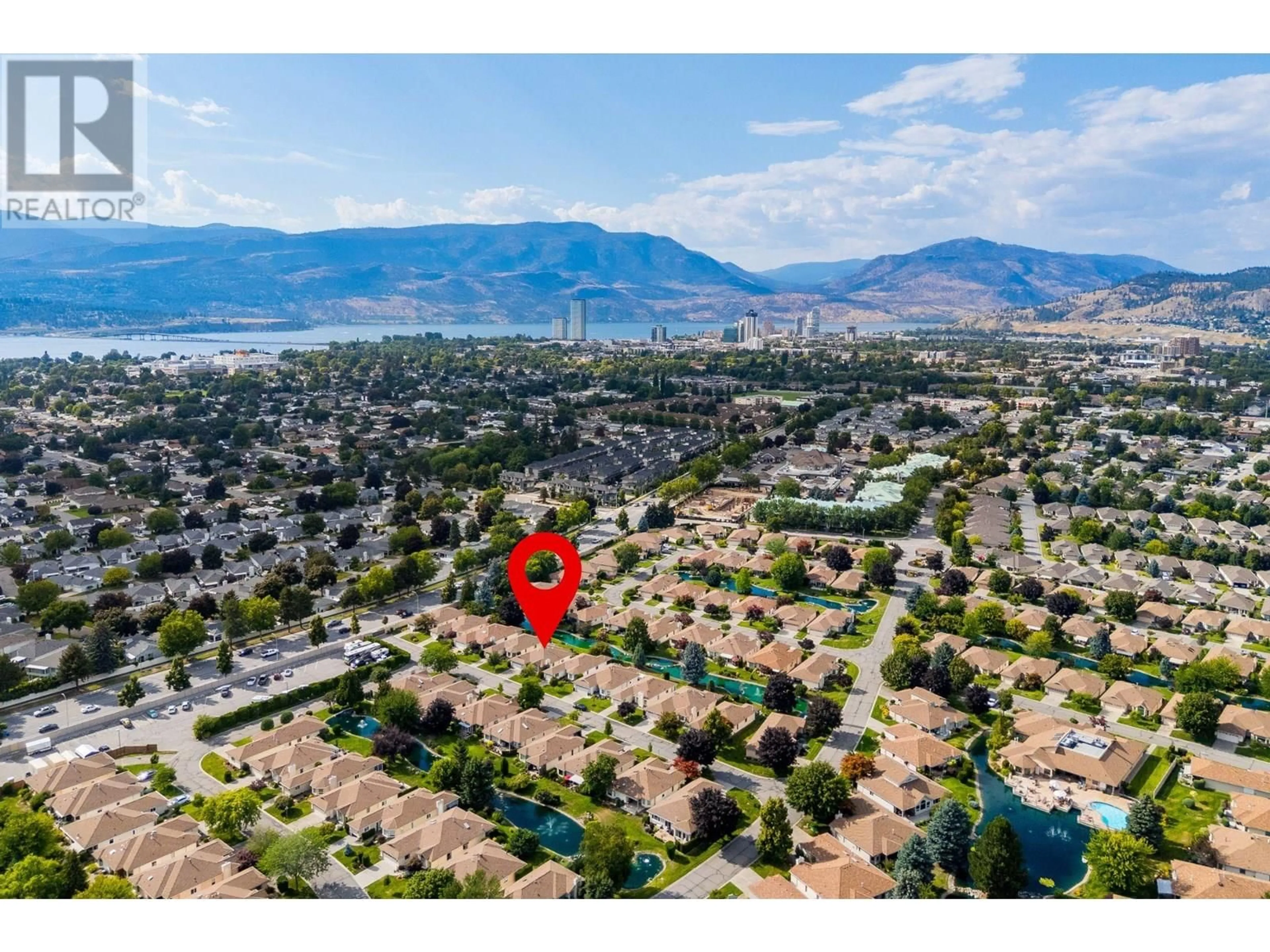 A pic from outside/outdoor area/front of a property/back of a property/a pic from drone, mountain view for 48 - 1201 CAMERON AVENUE, Kelowna British Columbia V1W3R9