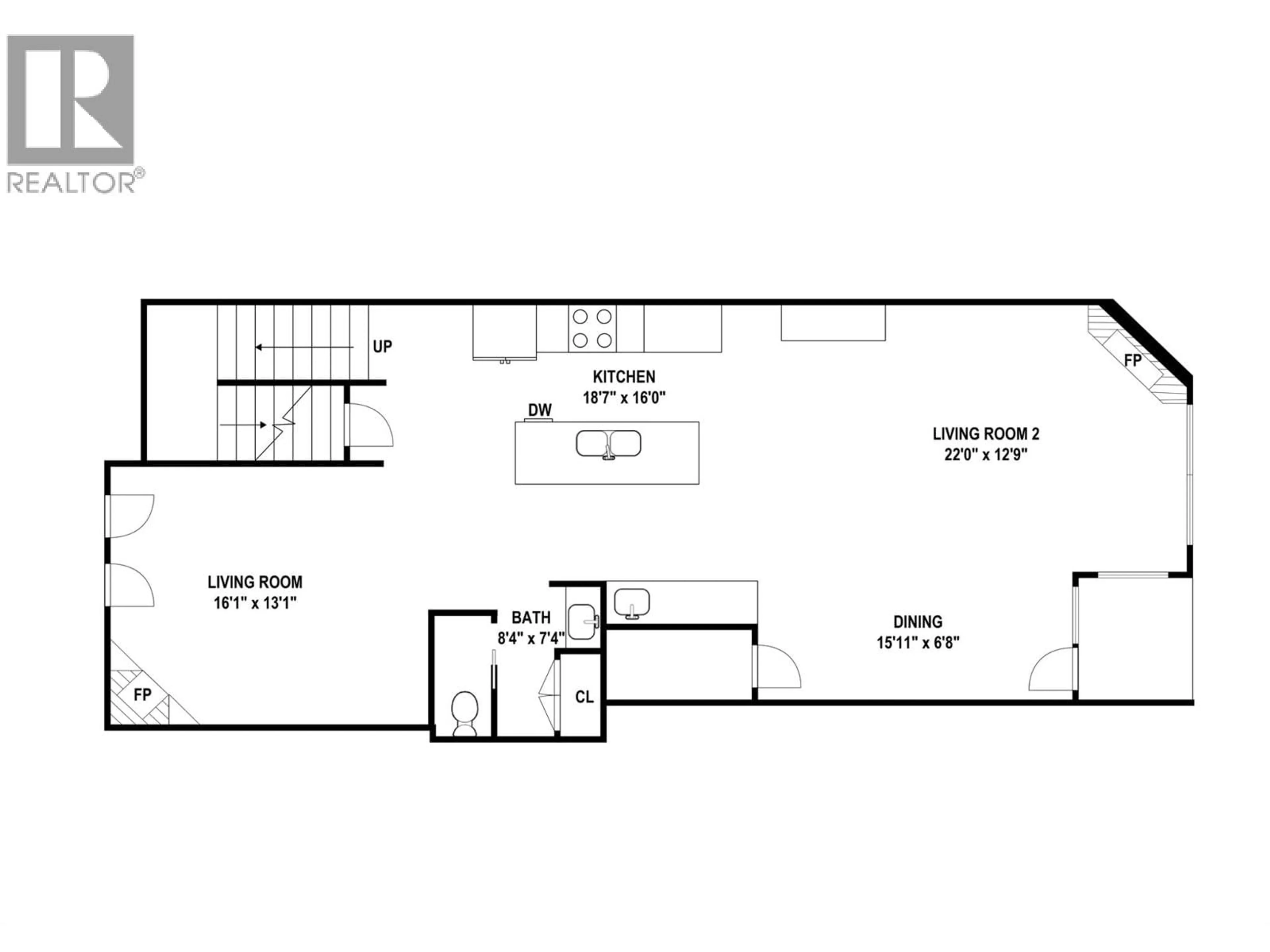Floor plan for 6 - 7360 PORCUPINE ROAD, Big White British Columbia V1P1P3