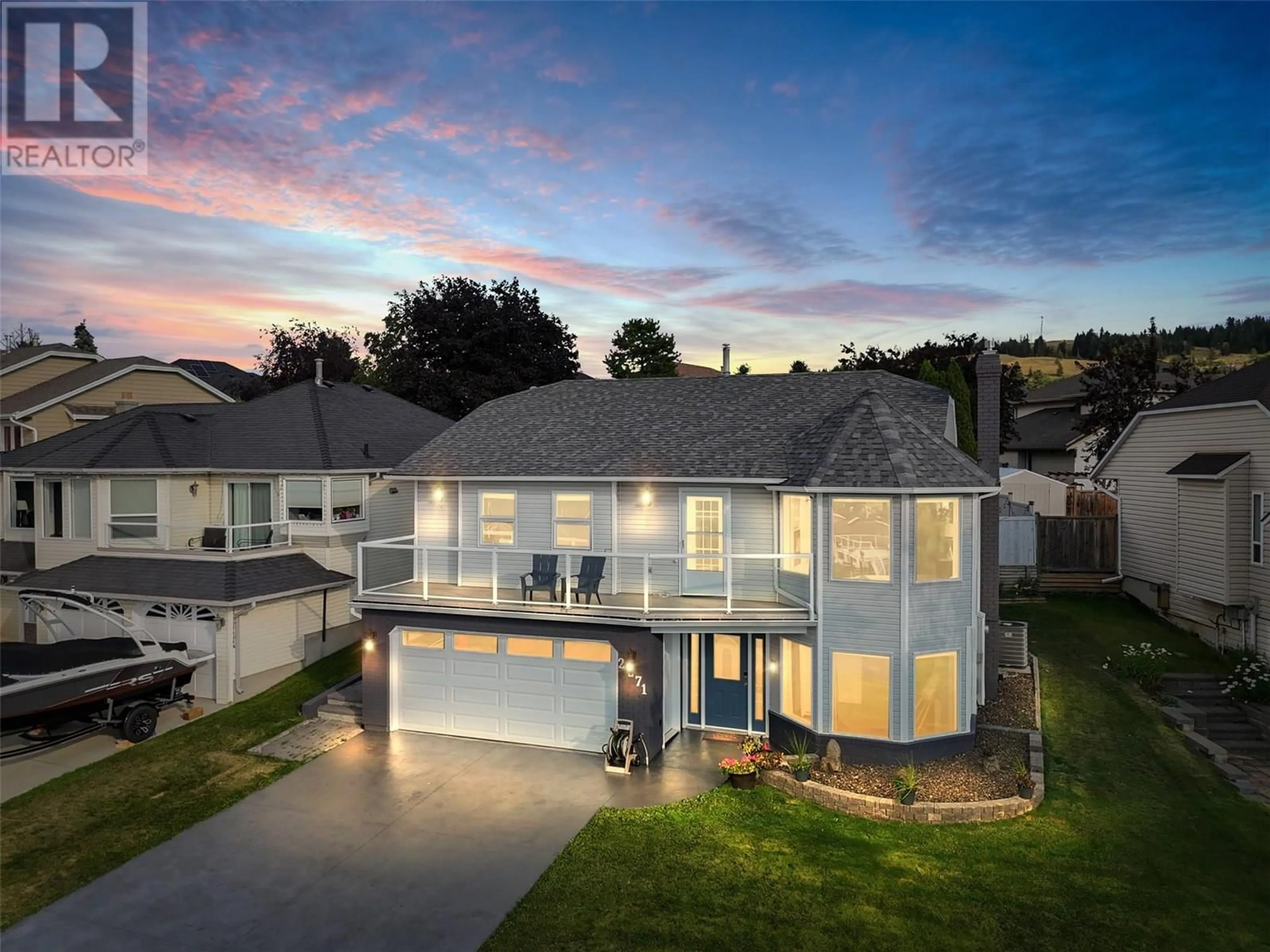 A pic from outside/outdoor area/front of a property/back of a property/a pic from drone, street for 2271 GARYMEDE DRIVE DRIVE, Kamloops British Columbia V1S1P3