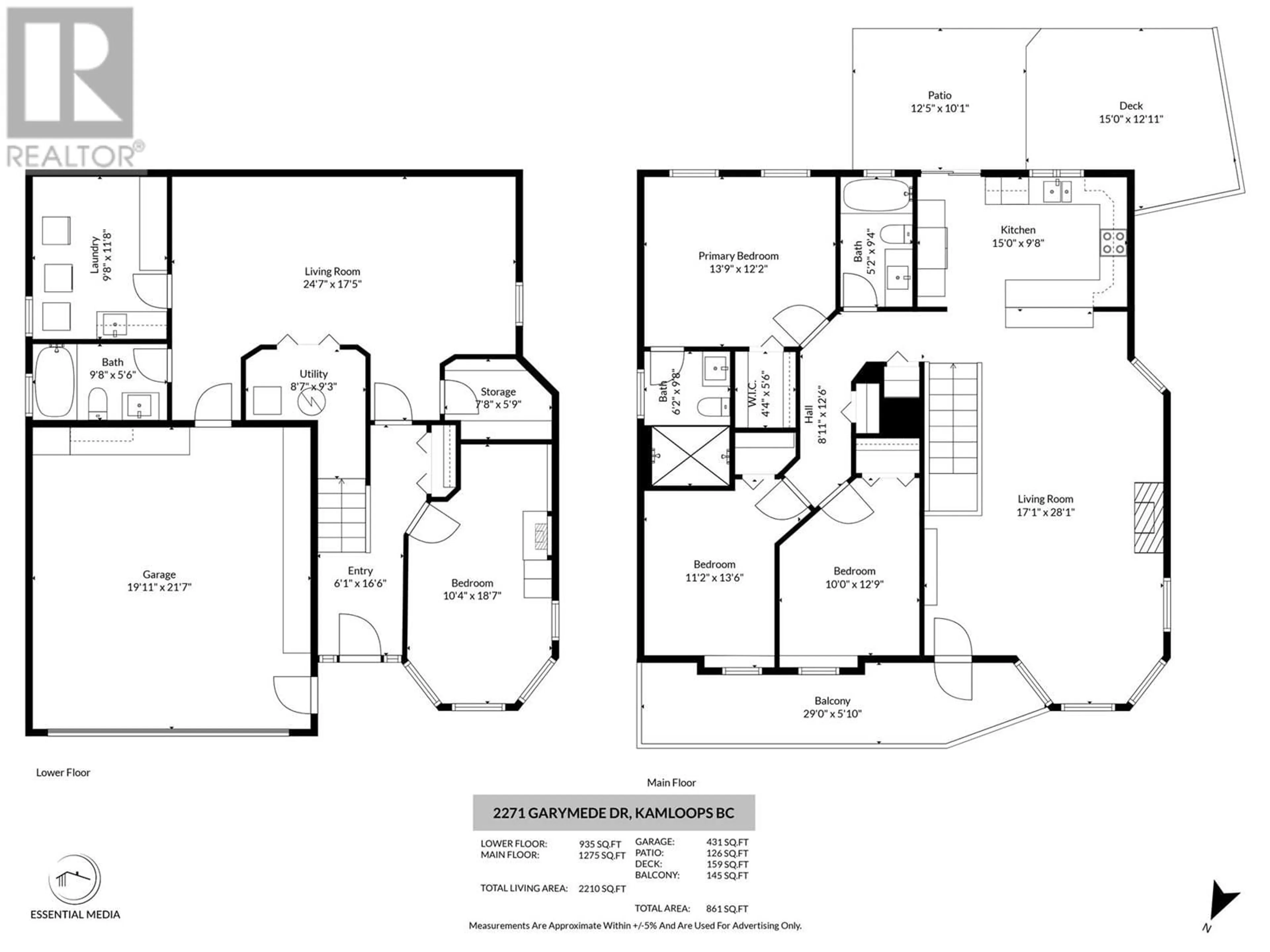 Floor plan for 2271 GARYMEDE DRIVE DRIVE, Kamloops British Columbia V1S1P3