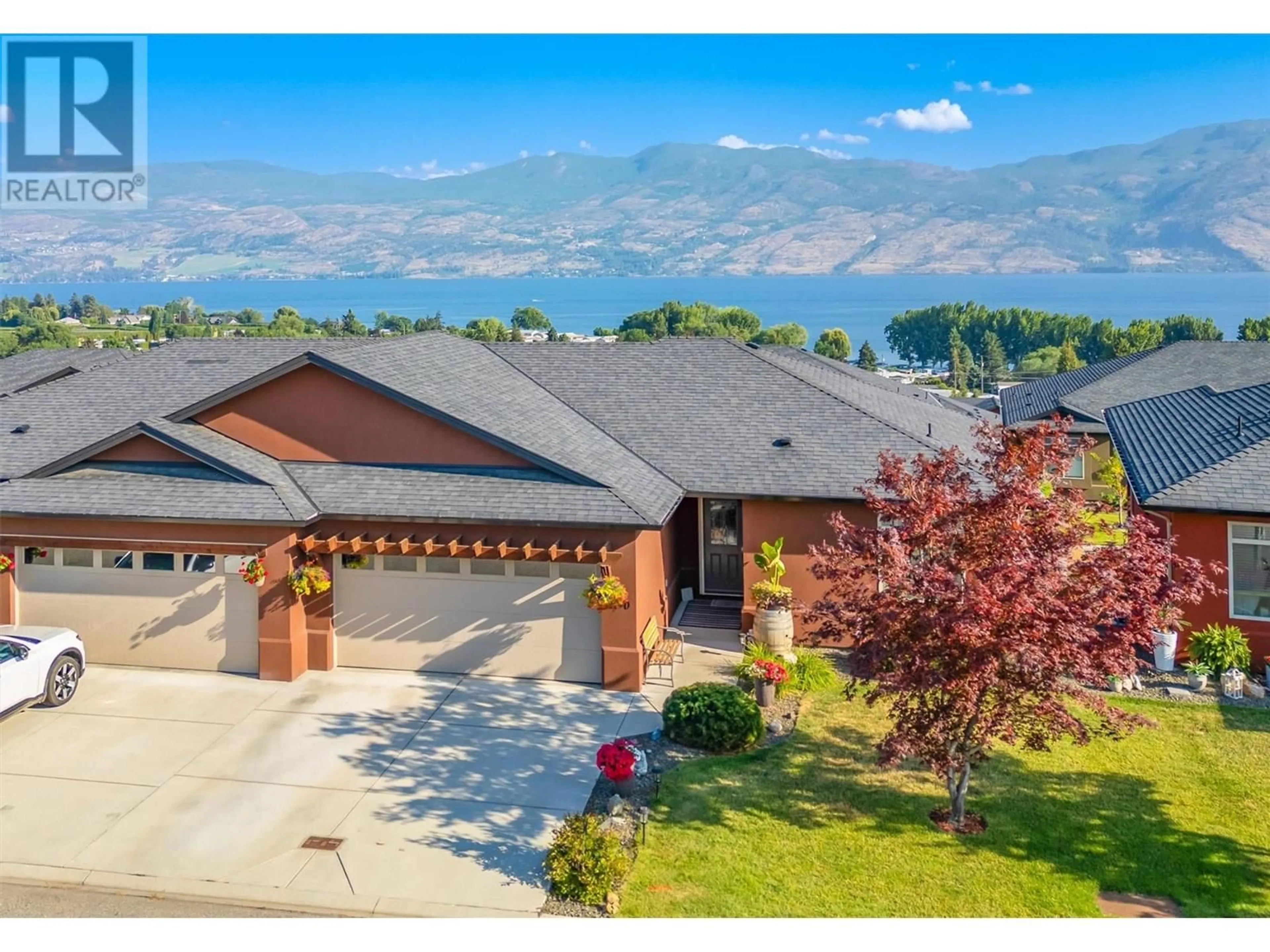 A pic from outside/outdoor area/front of a property/back of a property/a pic from drone, mountain view for 2190 ALVARADO TRAIL, West Kelowna British Columbia V4T3B8