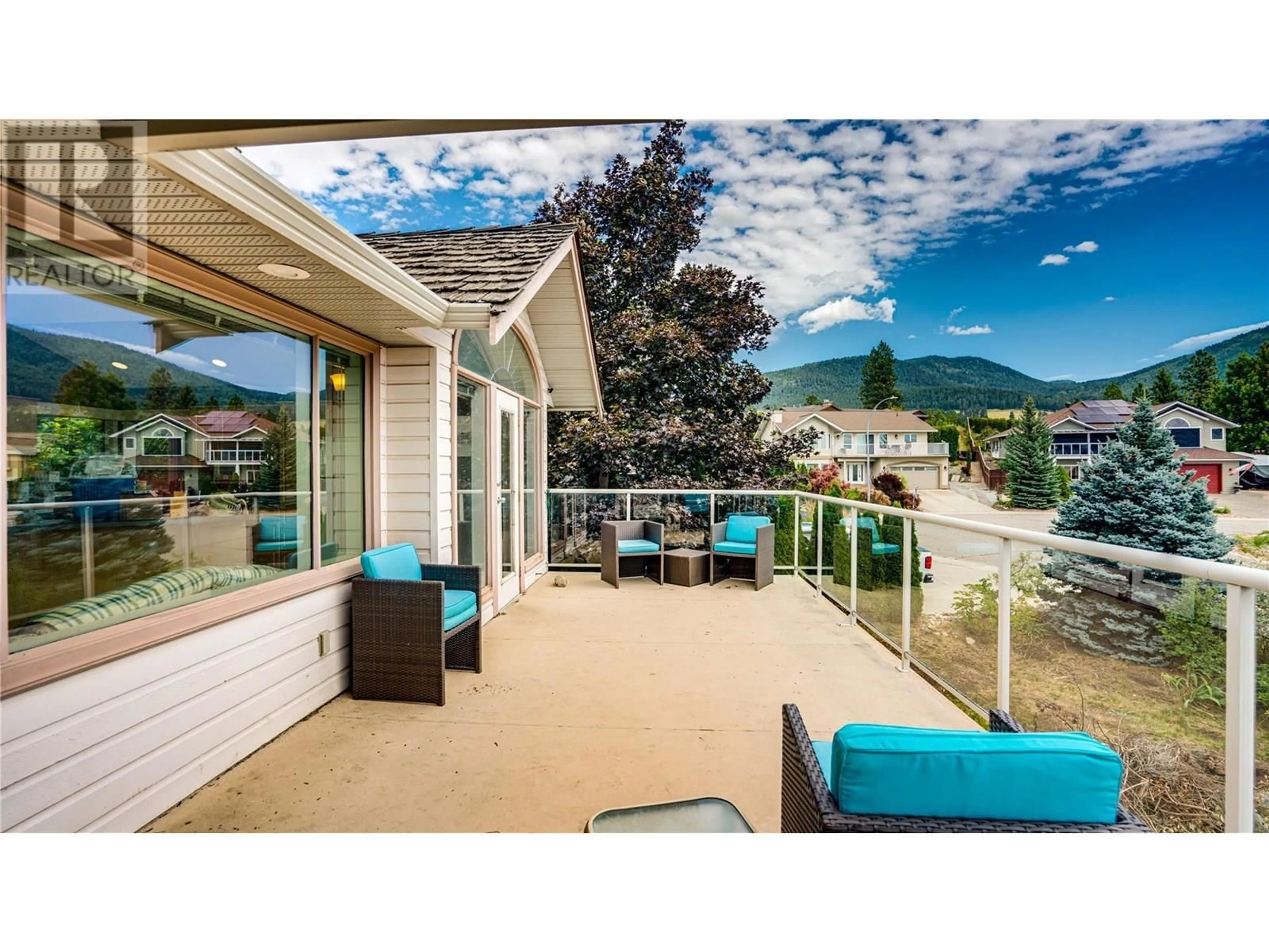 Patio, mountain view for 356 MARMOT COURT, Vernon British Columbia V1B2W8
