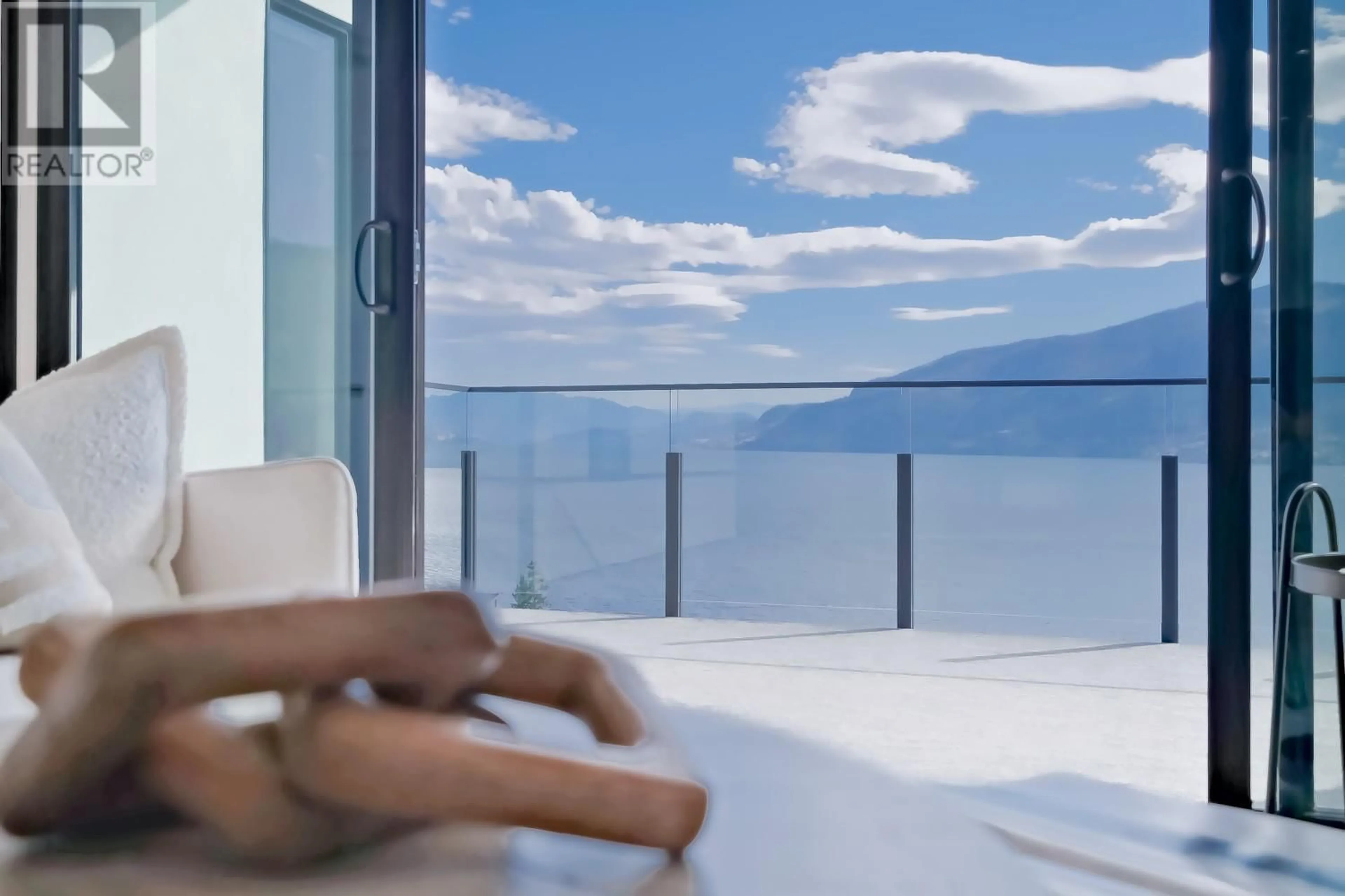 Balcony in the apartment, water/lake/river/ocean view for 8 - 9201 OKANAGAN CENTRE ROAD WEST, Lake Country British Columbia V4V0B8