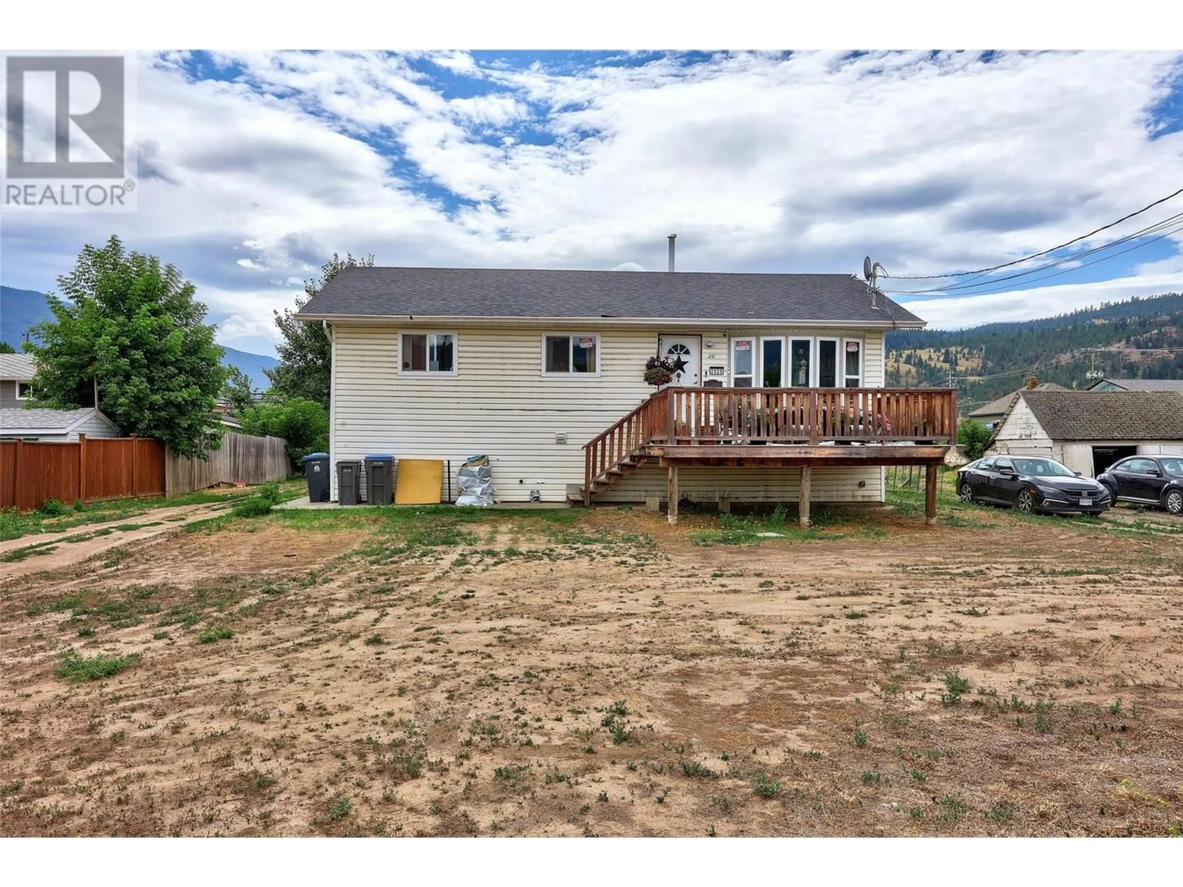 A pic from outside/outdoor area/front of a property/back of a property/a pic from drone, mountain view for 2026 PRIEST AVENUE, Merritt British Columbia V1K0A3