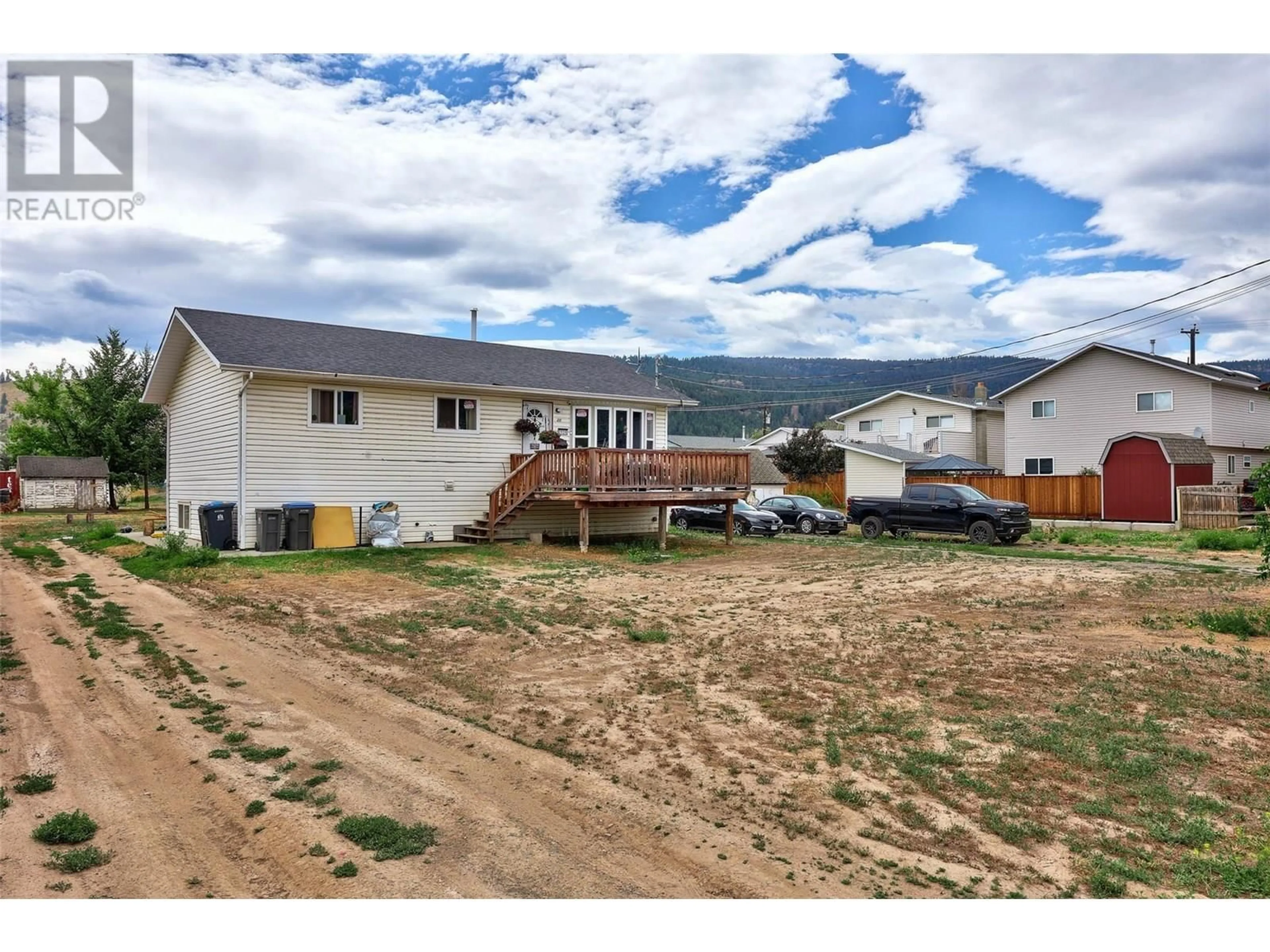 A pic from outside/outdoor area/front of a property/back of a property/a pic from drone, mountain view for 2026 PRIEST AVENUE, Merritt British Columbia V1K0A3