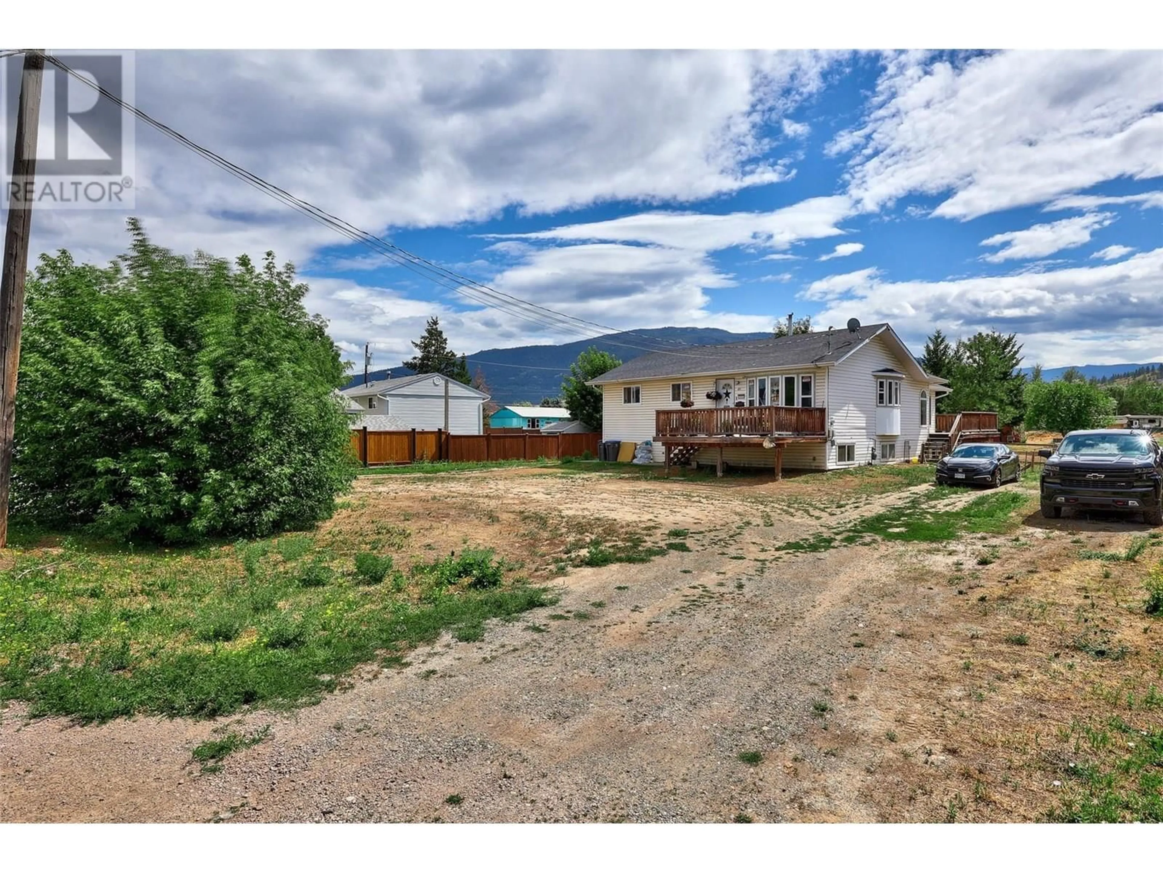 A pic from outside/outdoor area/front of a property/back of a property/a pic from drone, mountain view for 2026 PRIEST AVENUE, Merritt British Columbia V1K0A3