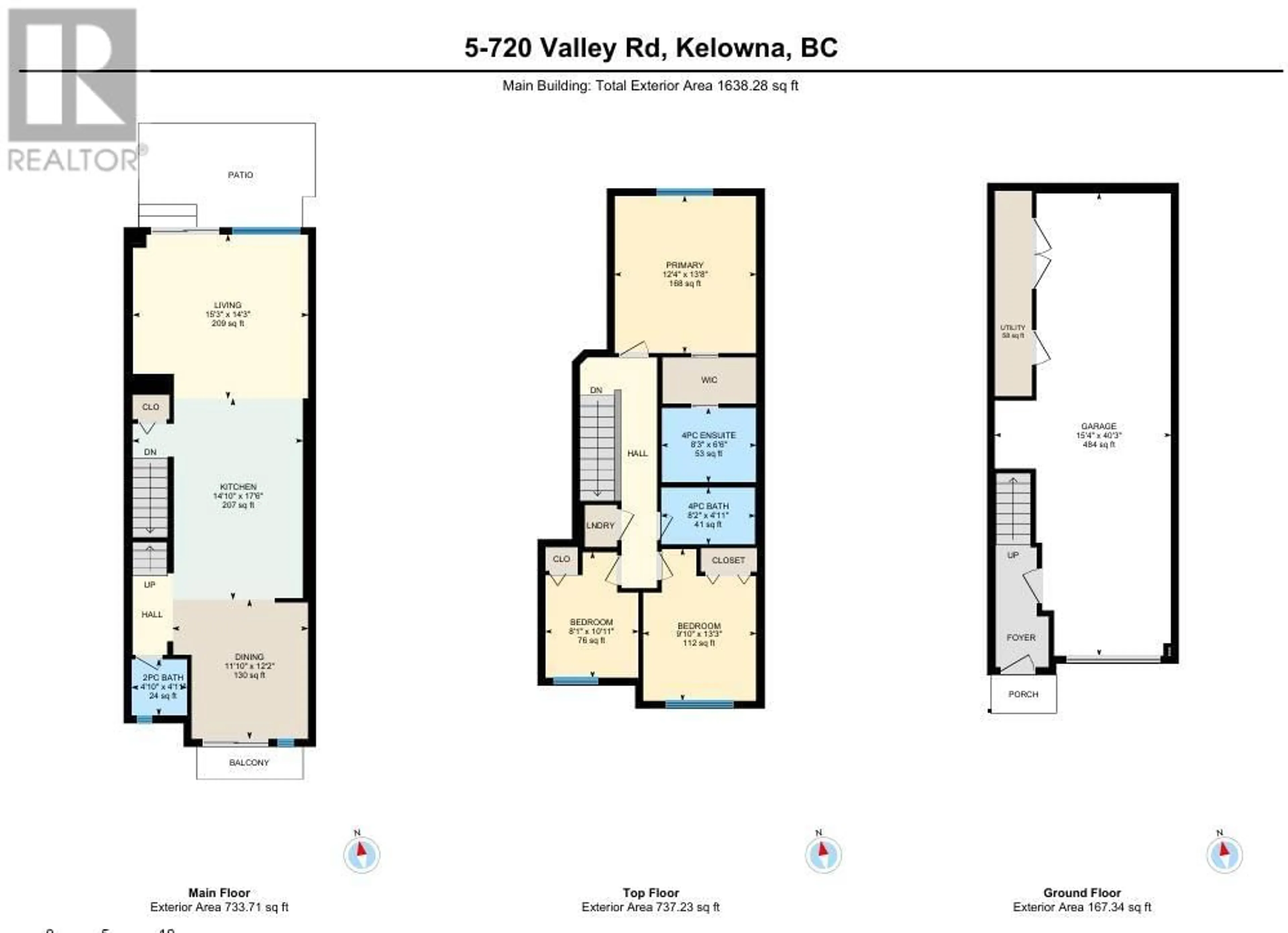 Floor plan for 5 - 720 VALLEY ROAD, Kelowna British Columbia V1V0E1