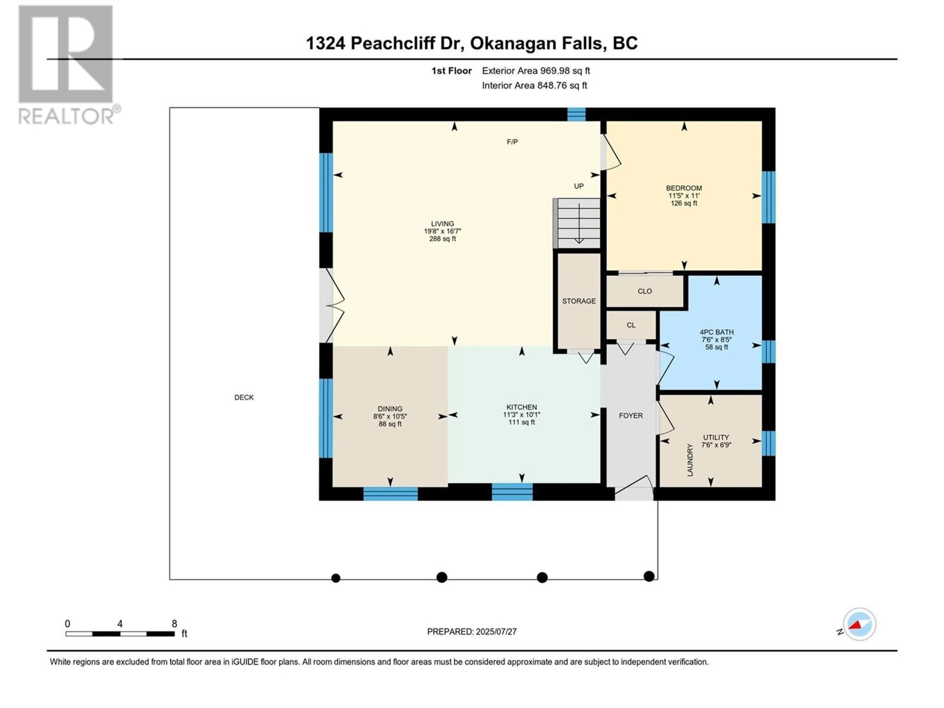 Floor plan for 1324 PEACHCLIFF DRIVE, Okanagan Falls British Columbia V0H1R1