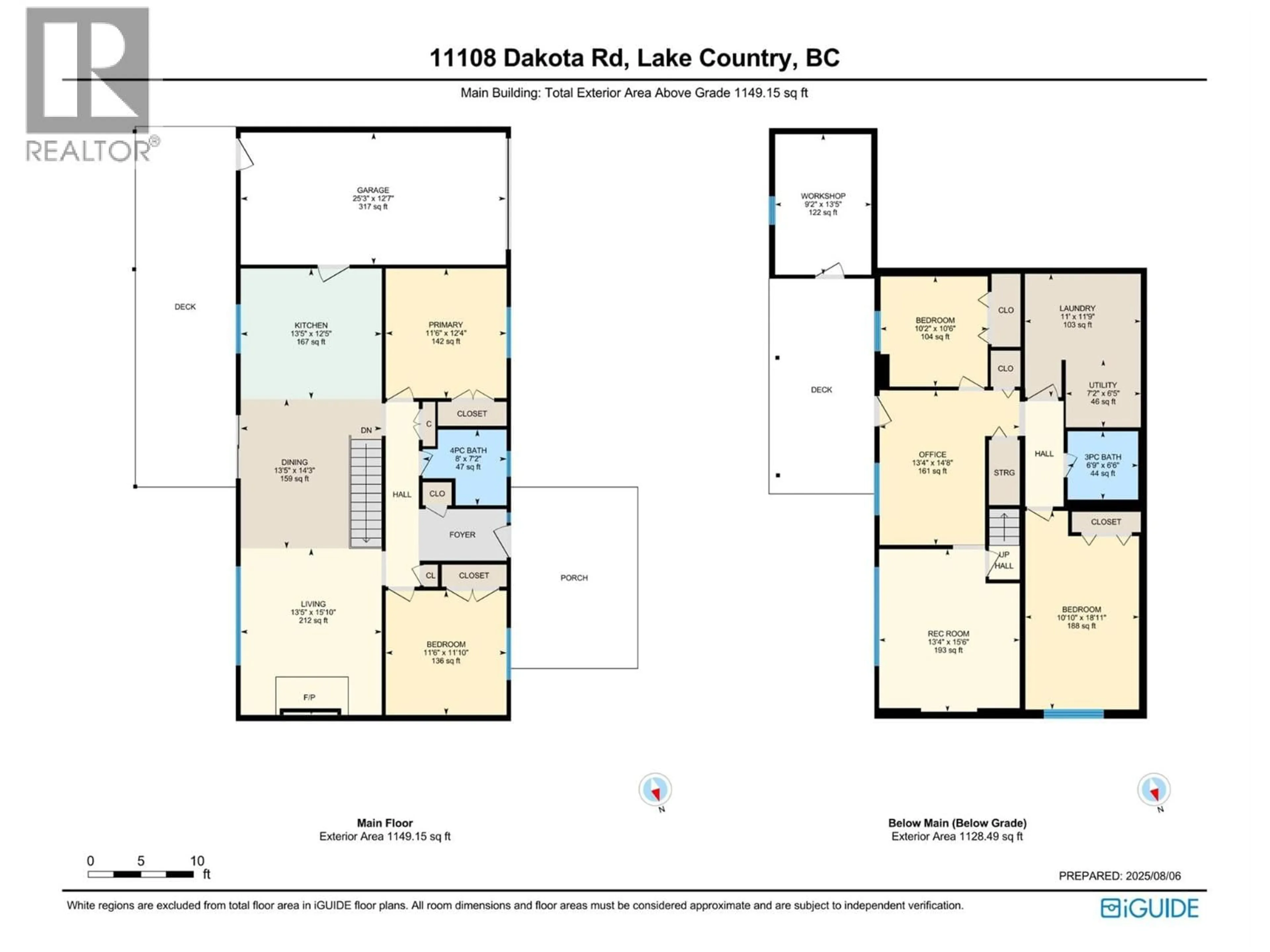 Floor plan for 11108 DAKOTA ROAD, Lake Country British Columbia V4V1X1