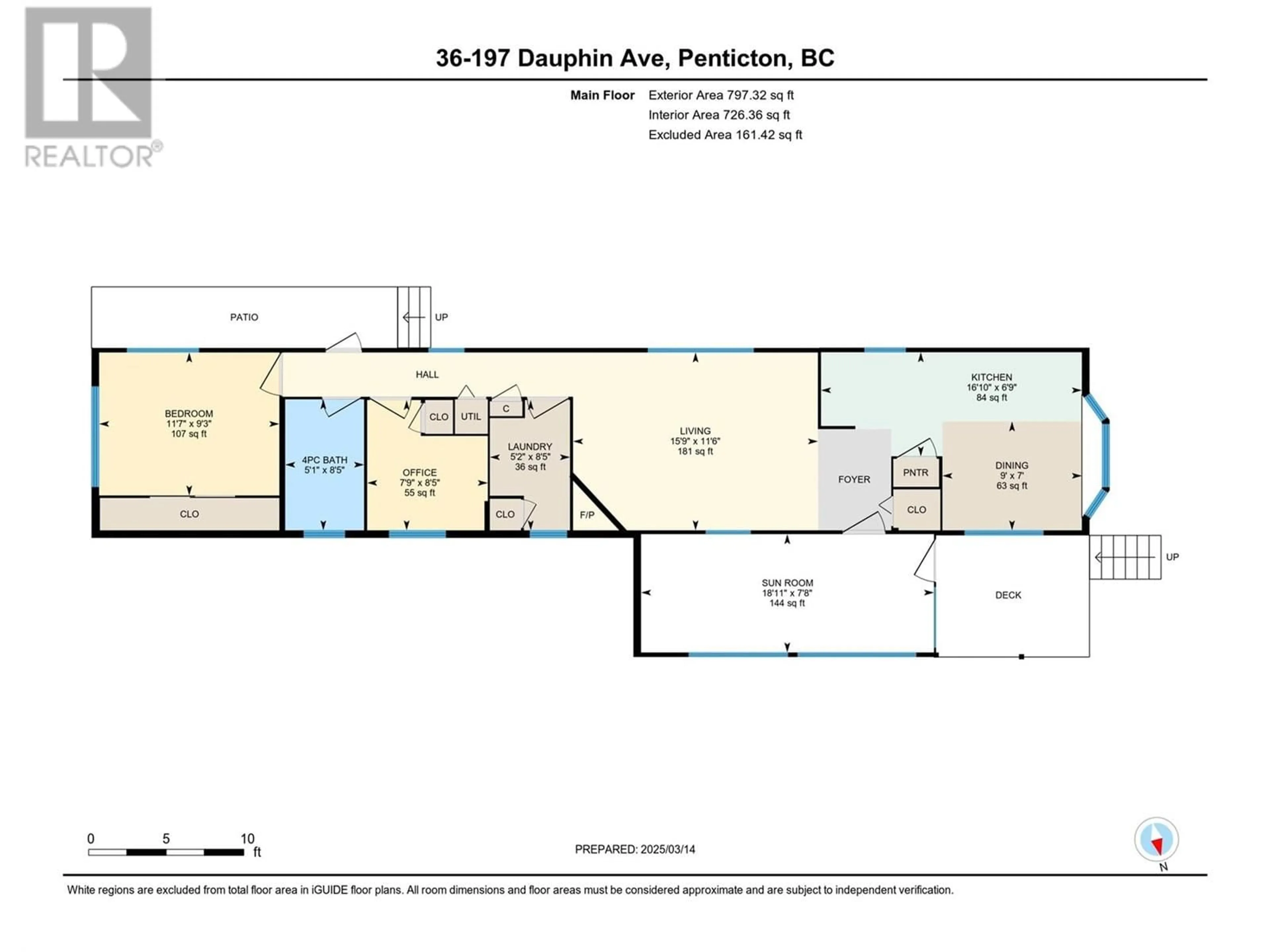 Floor plan for 36 - 197 DAUPHIN AVENUE, Penticton British Columbia V2A3S3