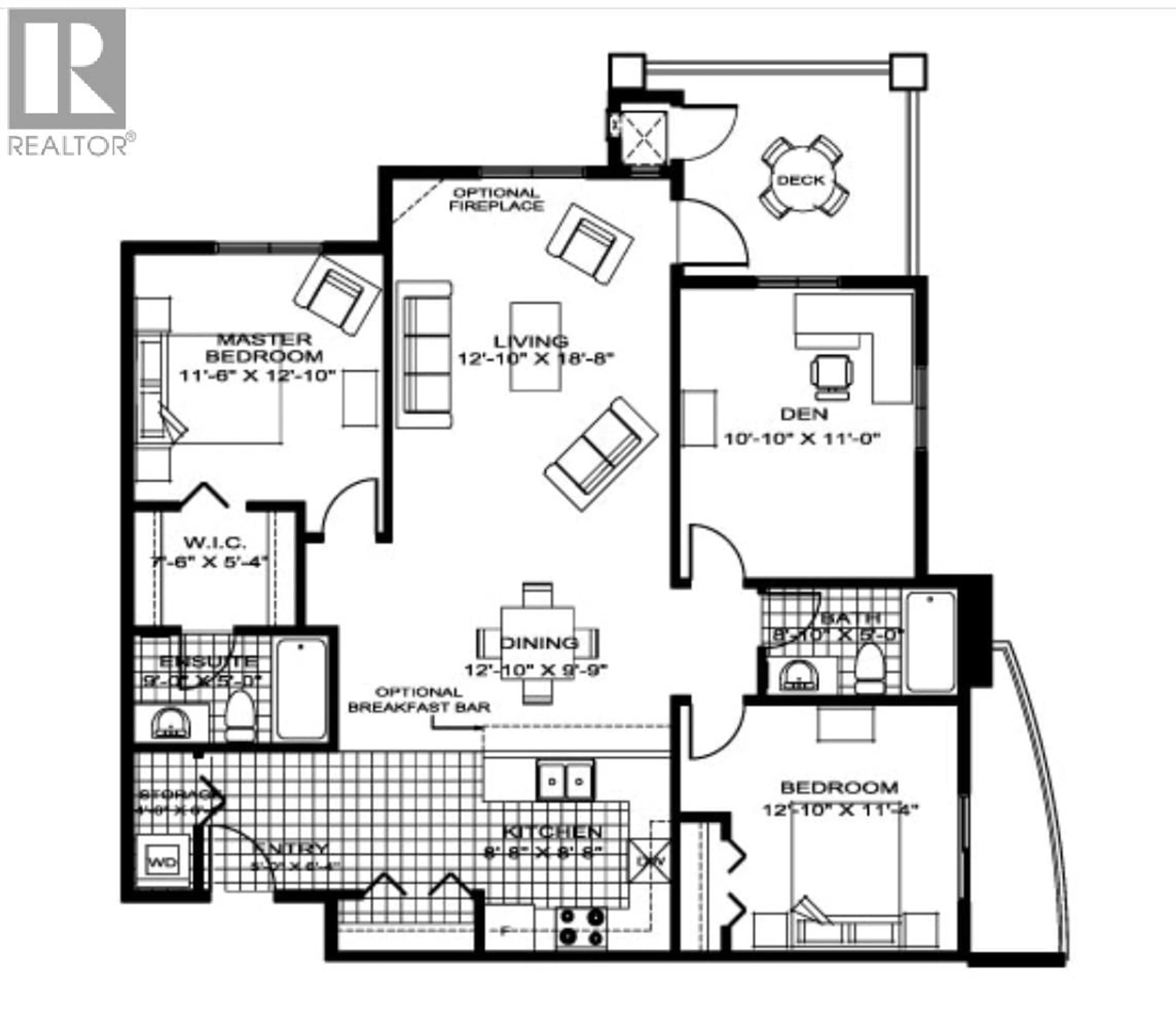 Floor plan for 2114 - 205 THIRD AVENUE, Invermere British Columbia V0A1K7