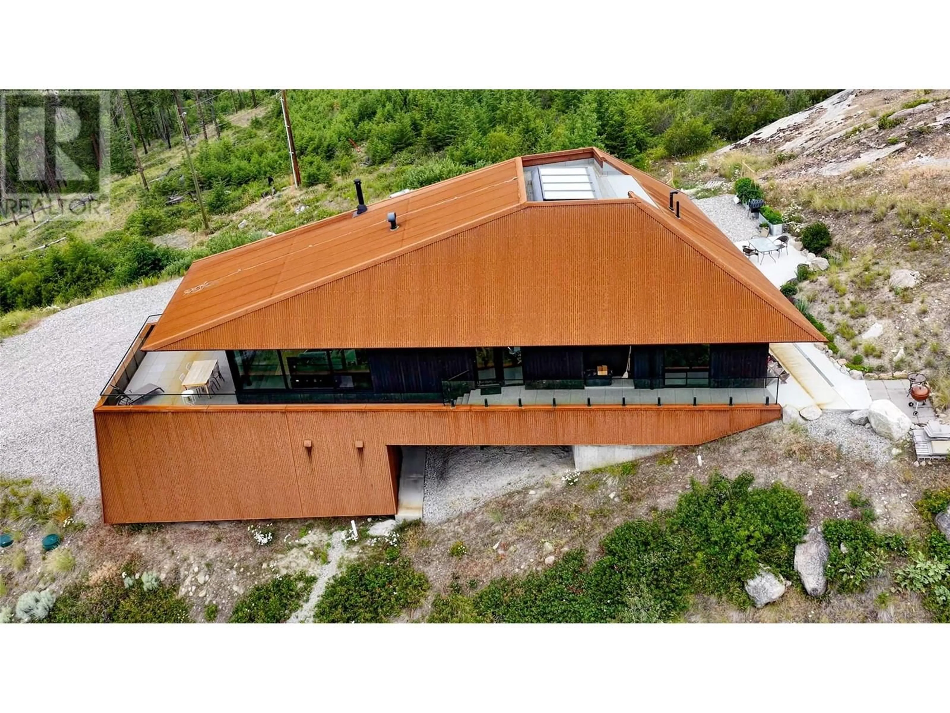 A pic from outside/outdoor area/front of a property/back of a property/a pic from drone, building for 7080 GLENFIR ROAD, Naramata British Columbia V0H1N1