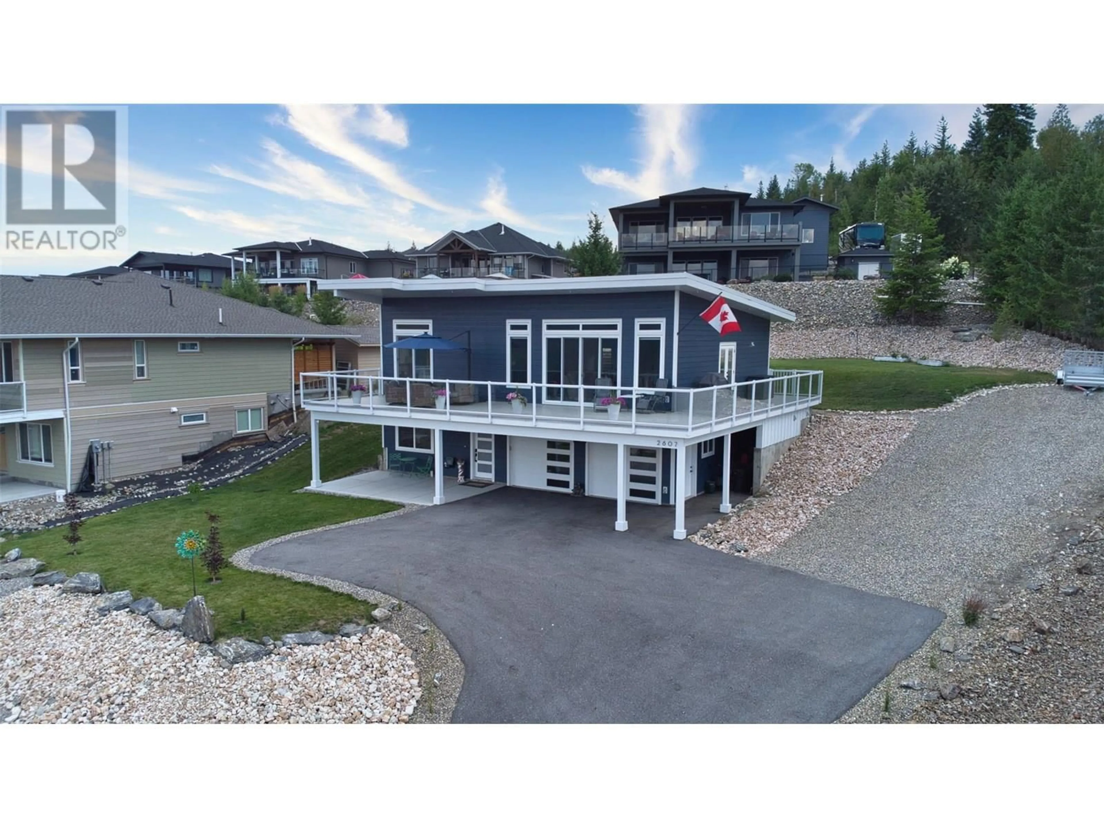 A pic from outside/outdoor area/front of a property/back of a property/a pic from drone, building for 2607 ST ANDREWS STREET, Blind Bay British Columbia V0E1H2