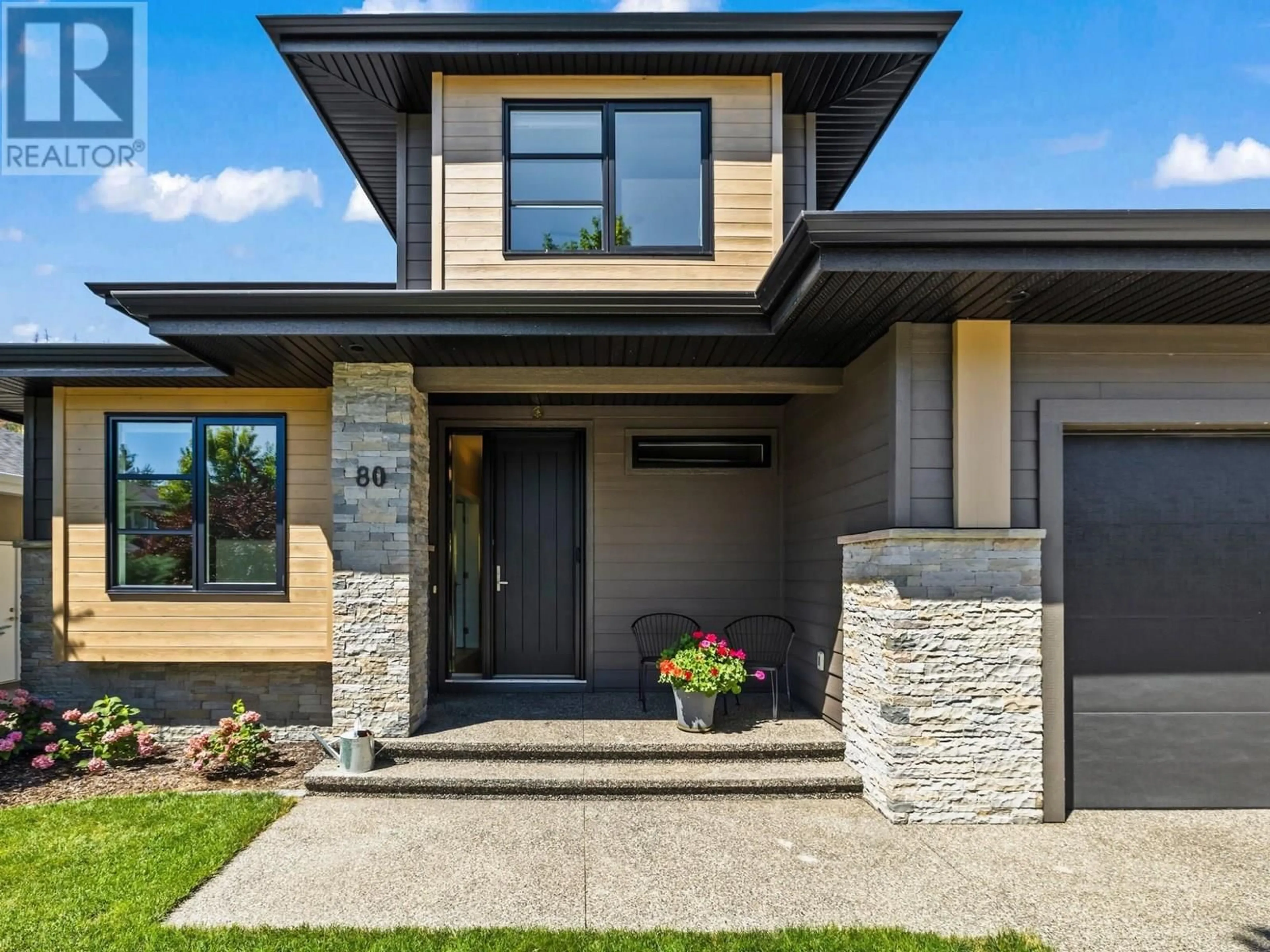 Home with brick exterior material, street for 80 FOREST EDGE DRIVE, Kelowna British Columbia V1V3G3