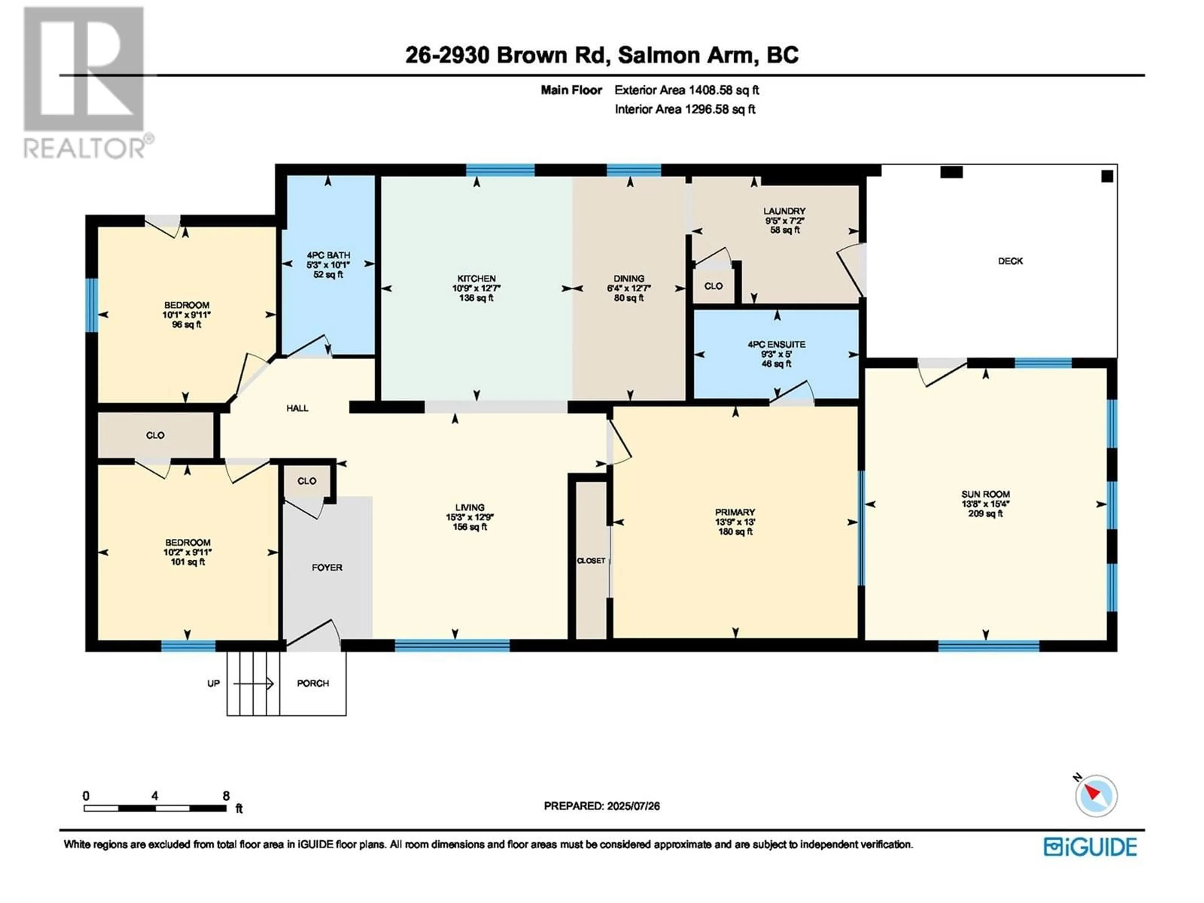 Floor plan for 26 - 2930 BROWN ROAD, Salmon Arm British Columbia V1E3K3