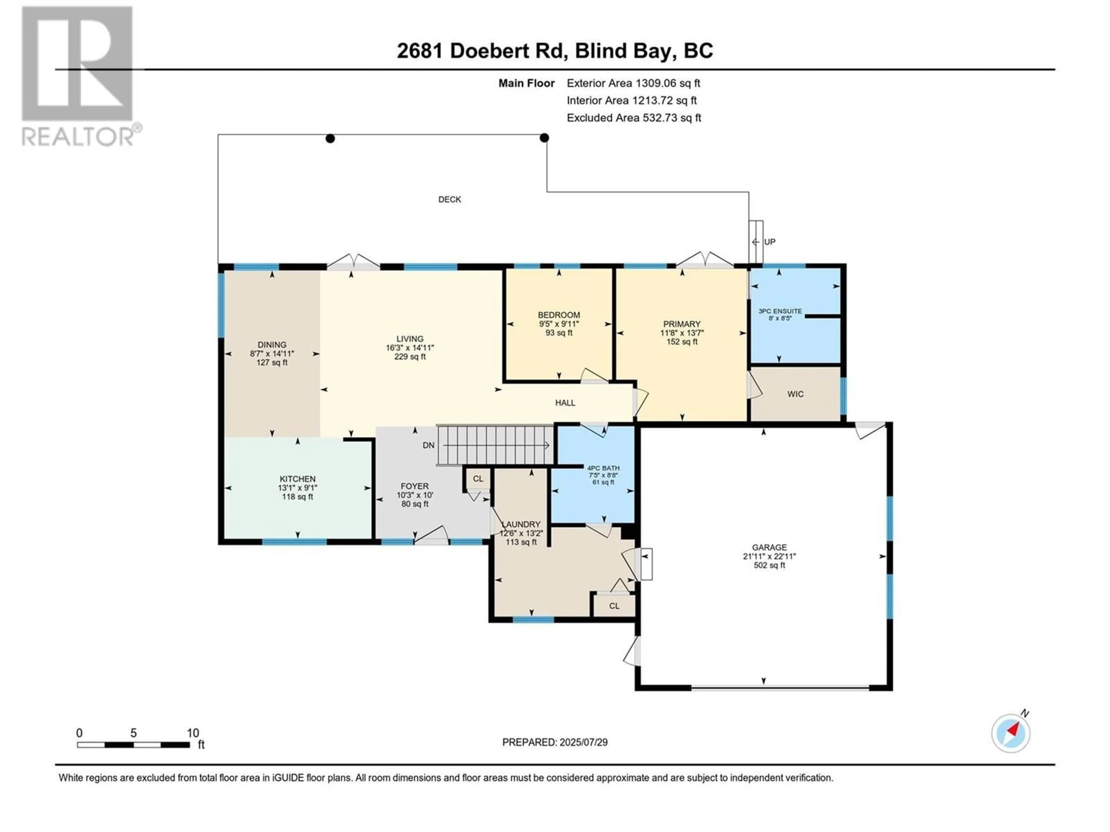 Floor plan for 2681 DOEBERT ROAD, Blind Bay British Columbia V0E1H1