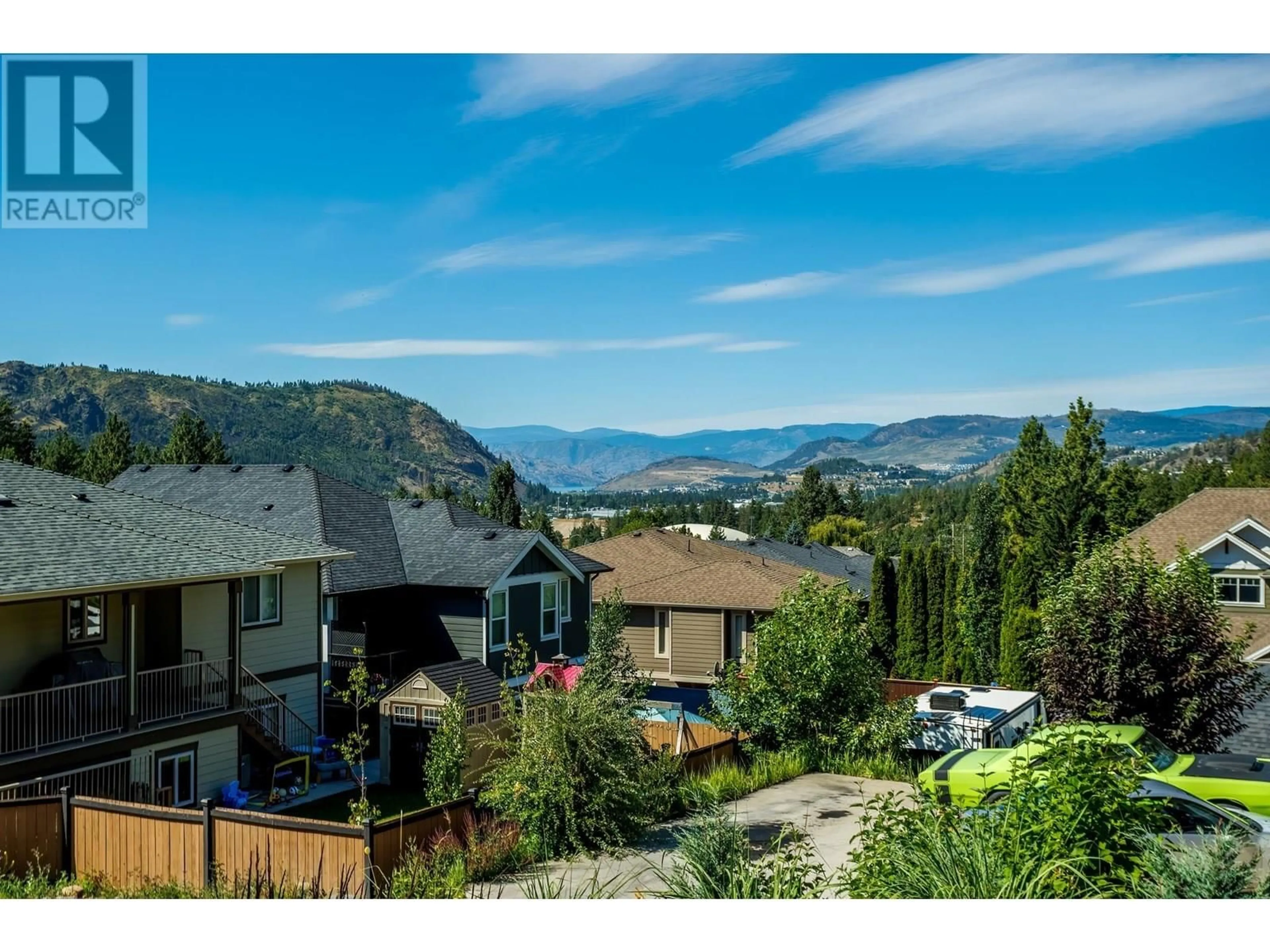 A pic from outside/outdoor area/front of a property/back of a property/a pic from drone, mountain view for 2052 SUNVIEW DRIVE, West Kelowna British Columbia V1Z3X6