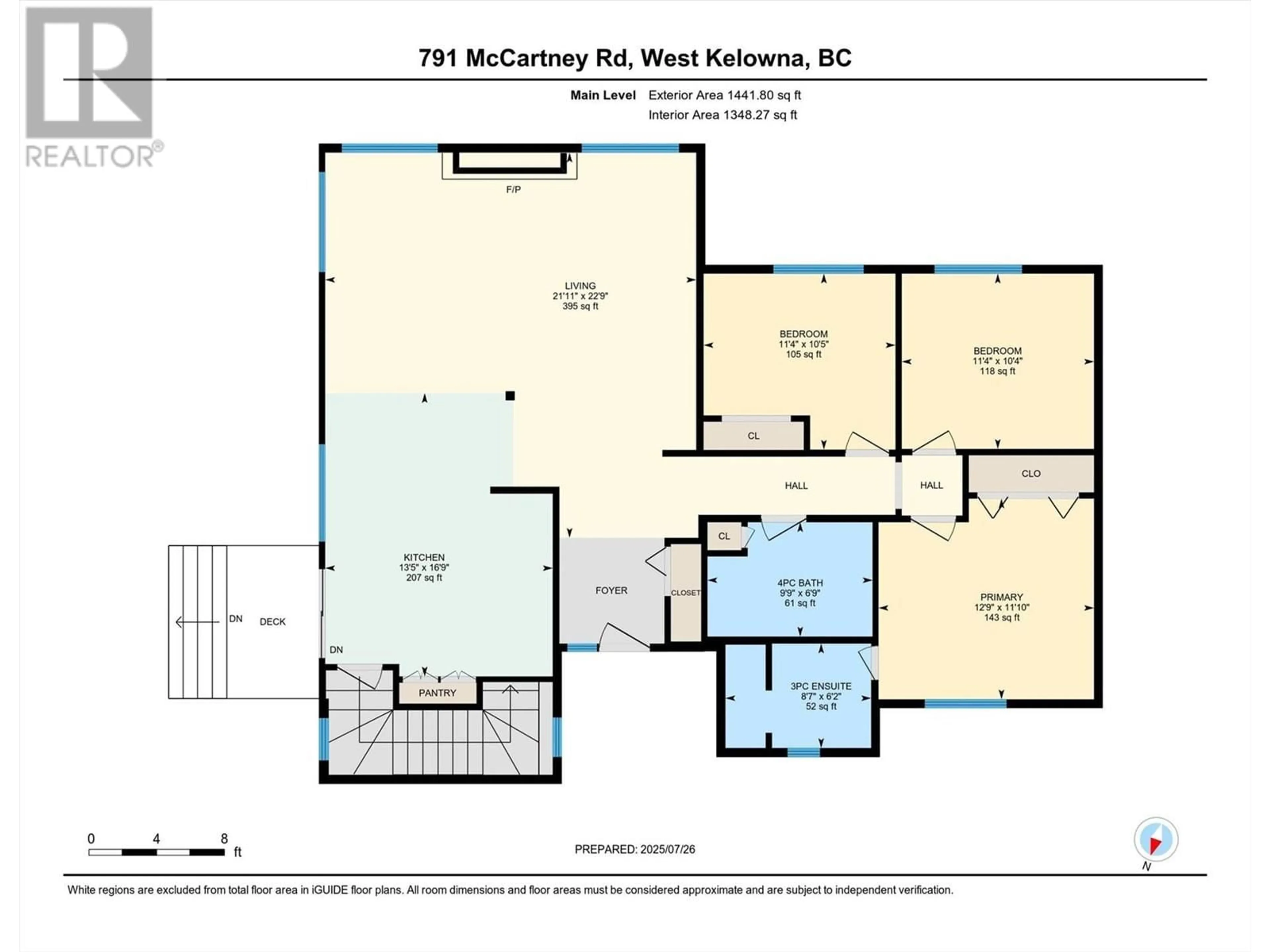 Floor plan for 791 MCCARTNEY ROAD, West Kelowna British Columbia V1Z1R6