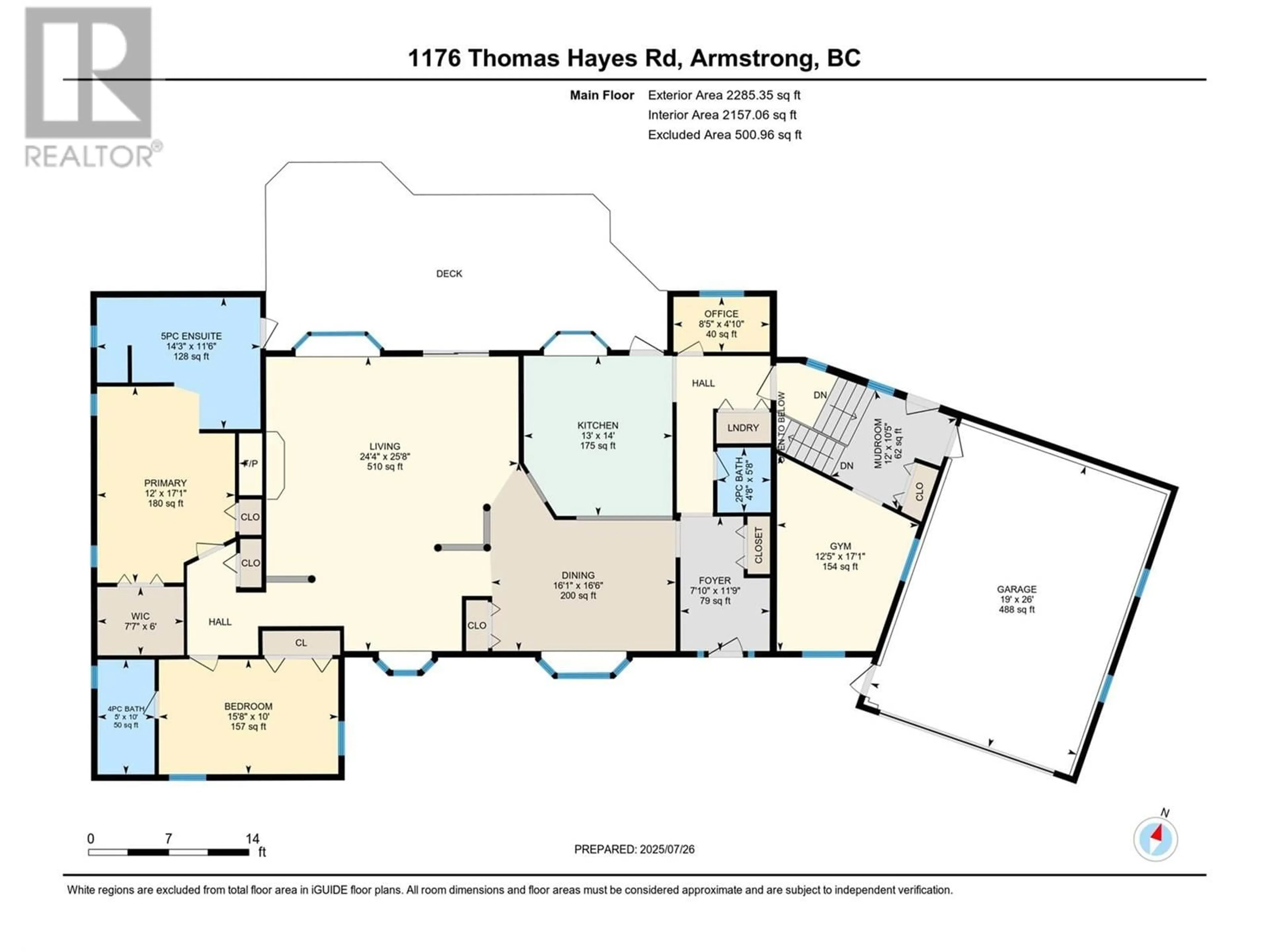 Floor plan for 1176 THOMAS HAYES ROAD, Armstrong British Columbia V0E1B6