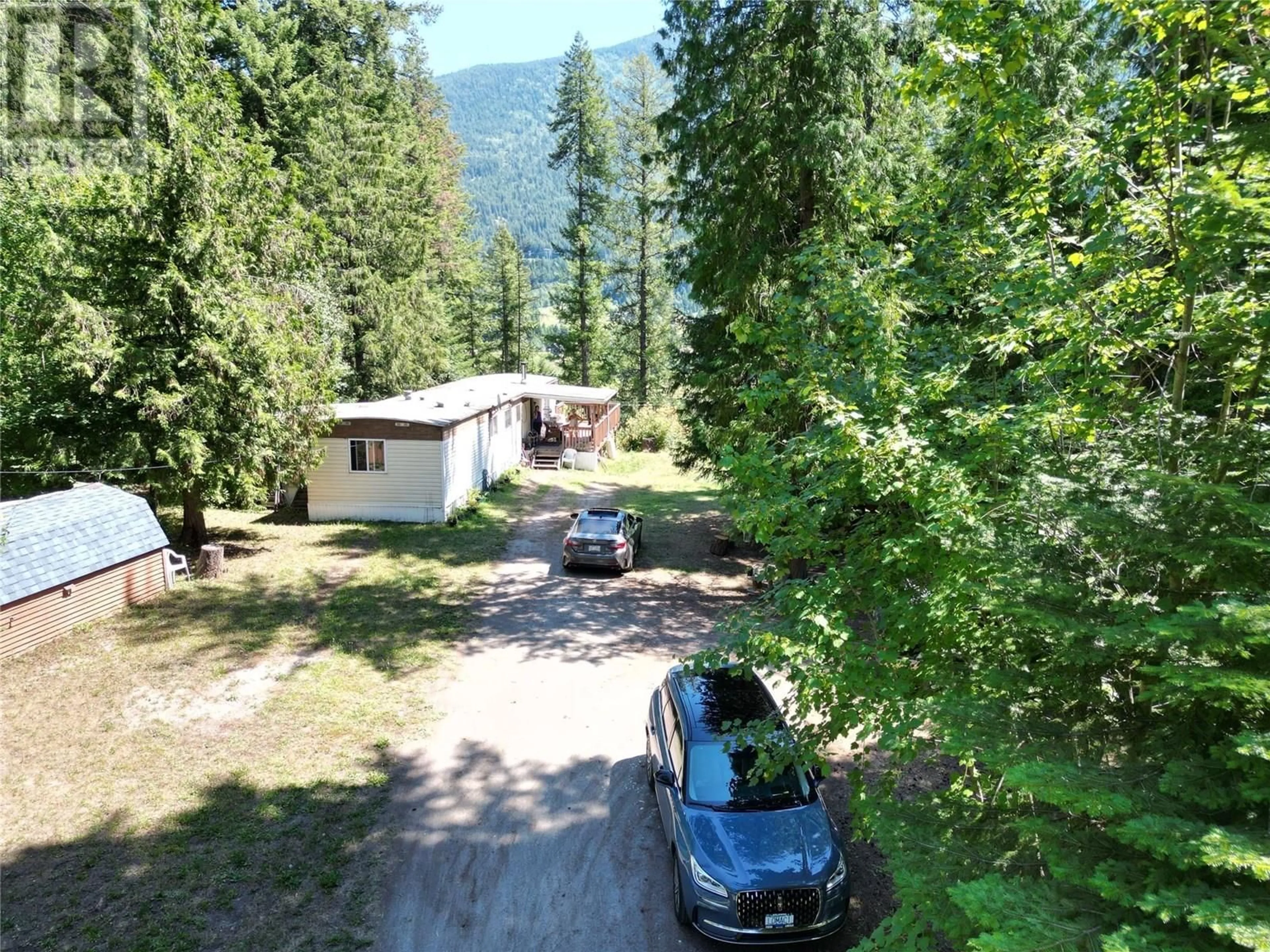A pic from outside/outdoor area/front of a property/back of a property/a pic from drone, forest/trees view for 2048 HIGHWAY 3A OTHER, Tarrys British Columbia V1N4N1