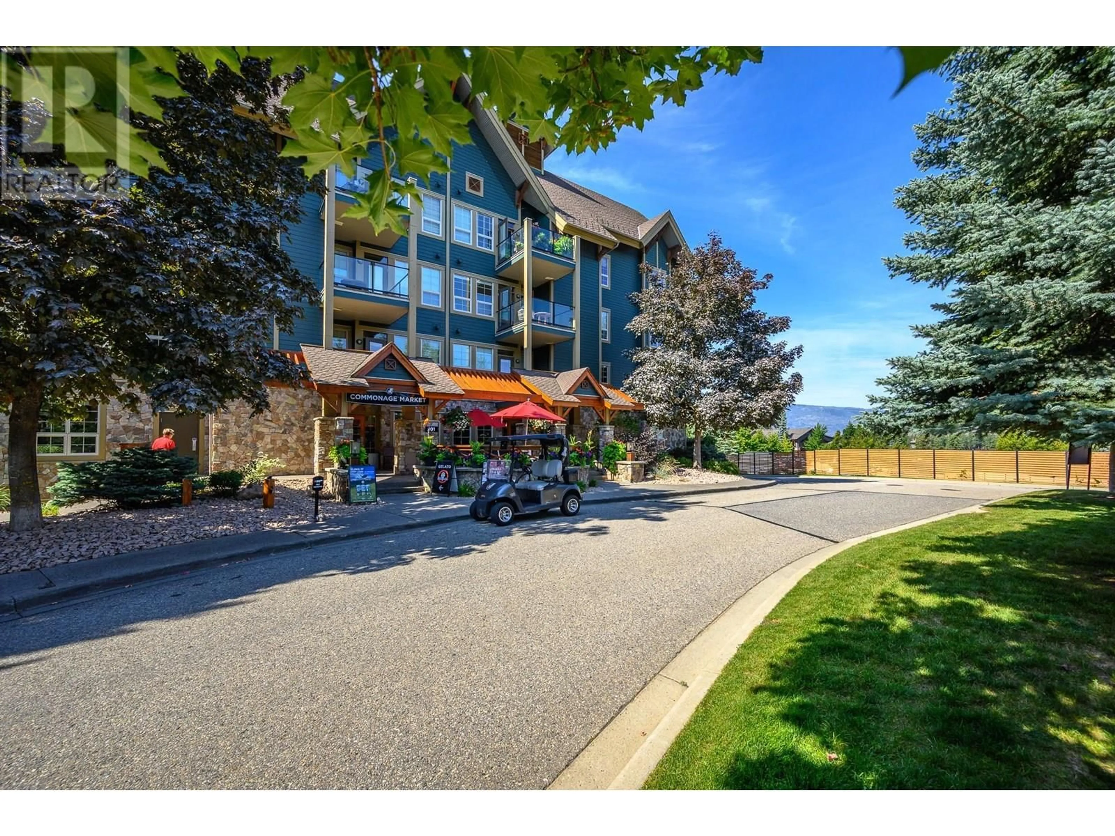 Patio, mountain view for 431 - 101 VILLAGE CENTRE COURT, Vernon British Columbia V1H1V8