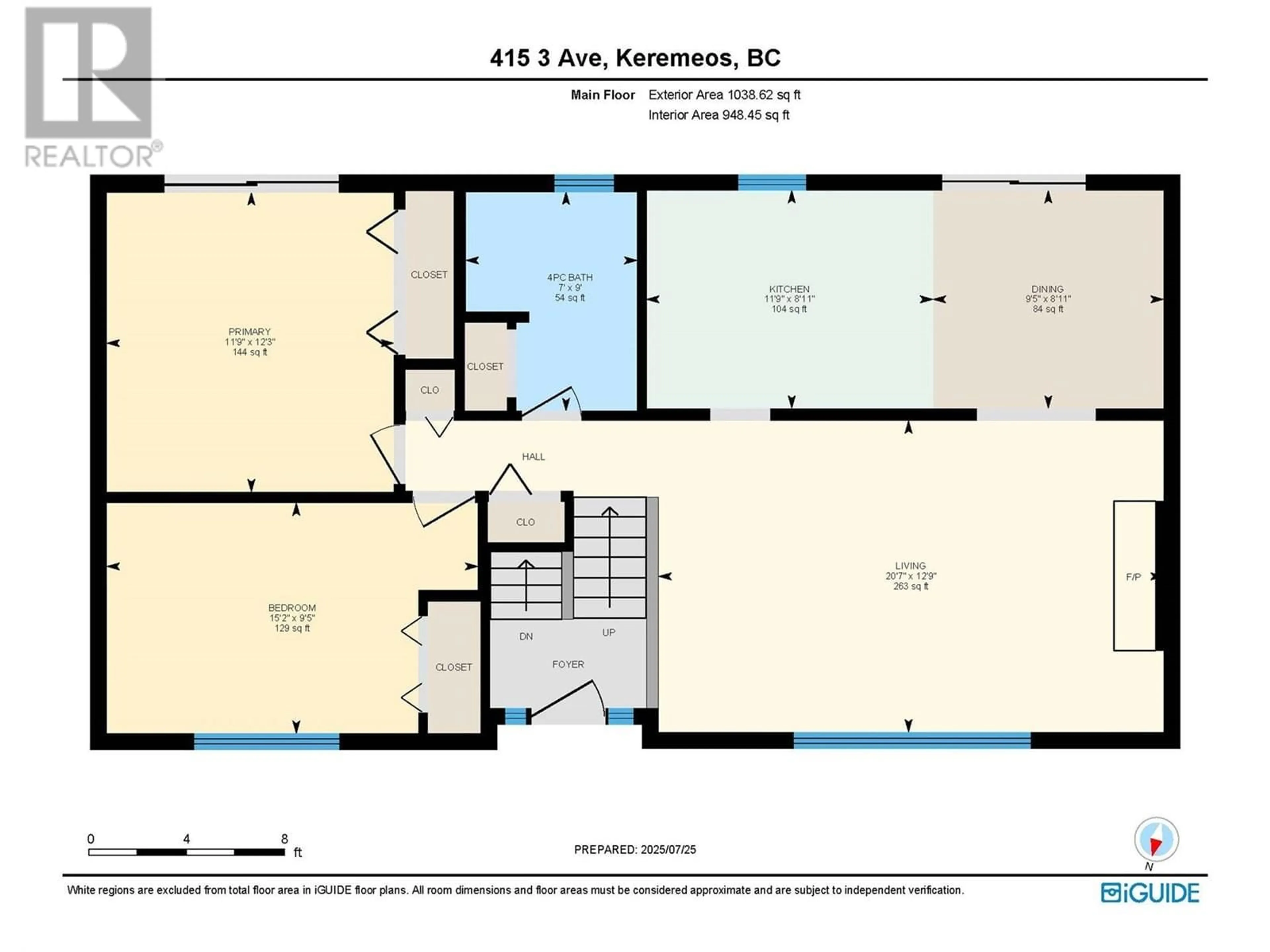 Floor plan for 415 3RD AVENUE, Keremeos British Columbia V0X1N2