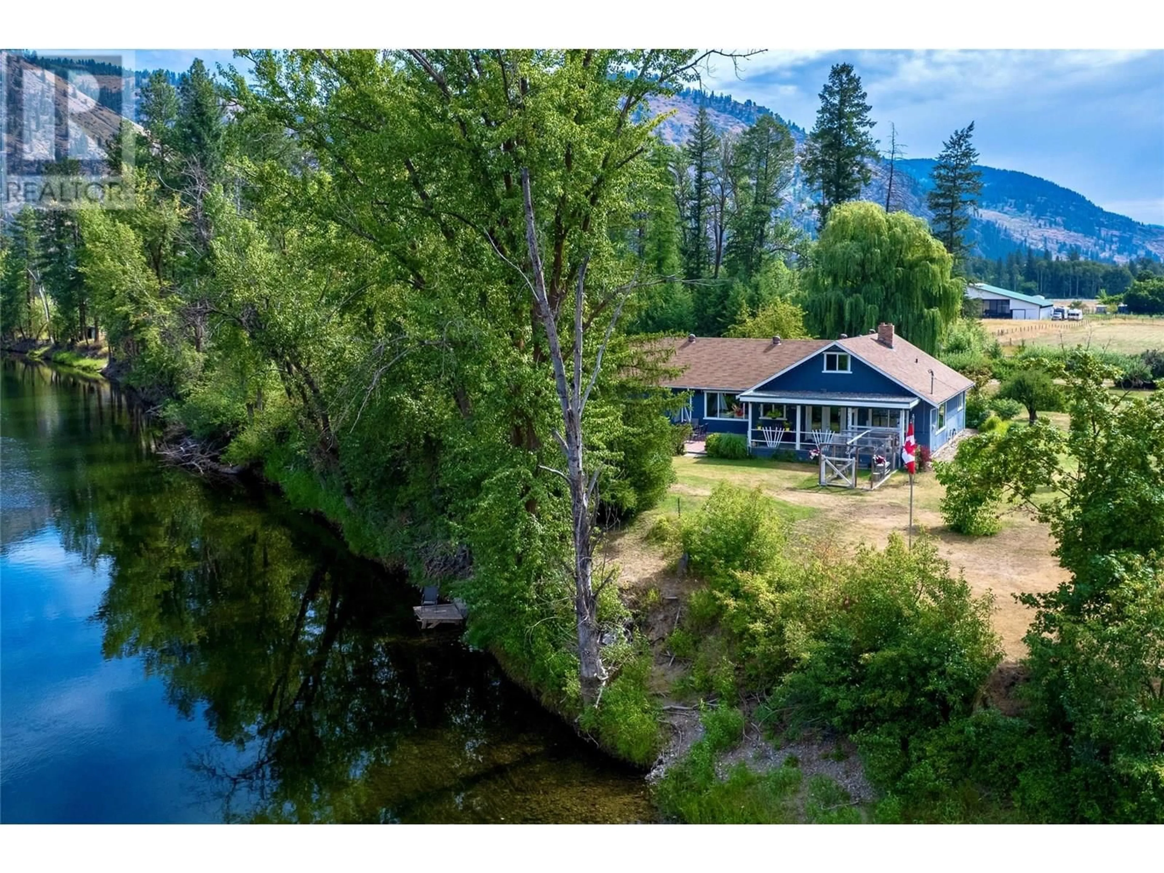 A pic from outside/outdoor area/front of a property/back of a property/a pic from drone, water/lake/river/ocean view for 623 GILPIN ROAD, Grand Forks British Columbia V0H1H9