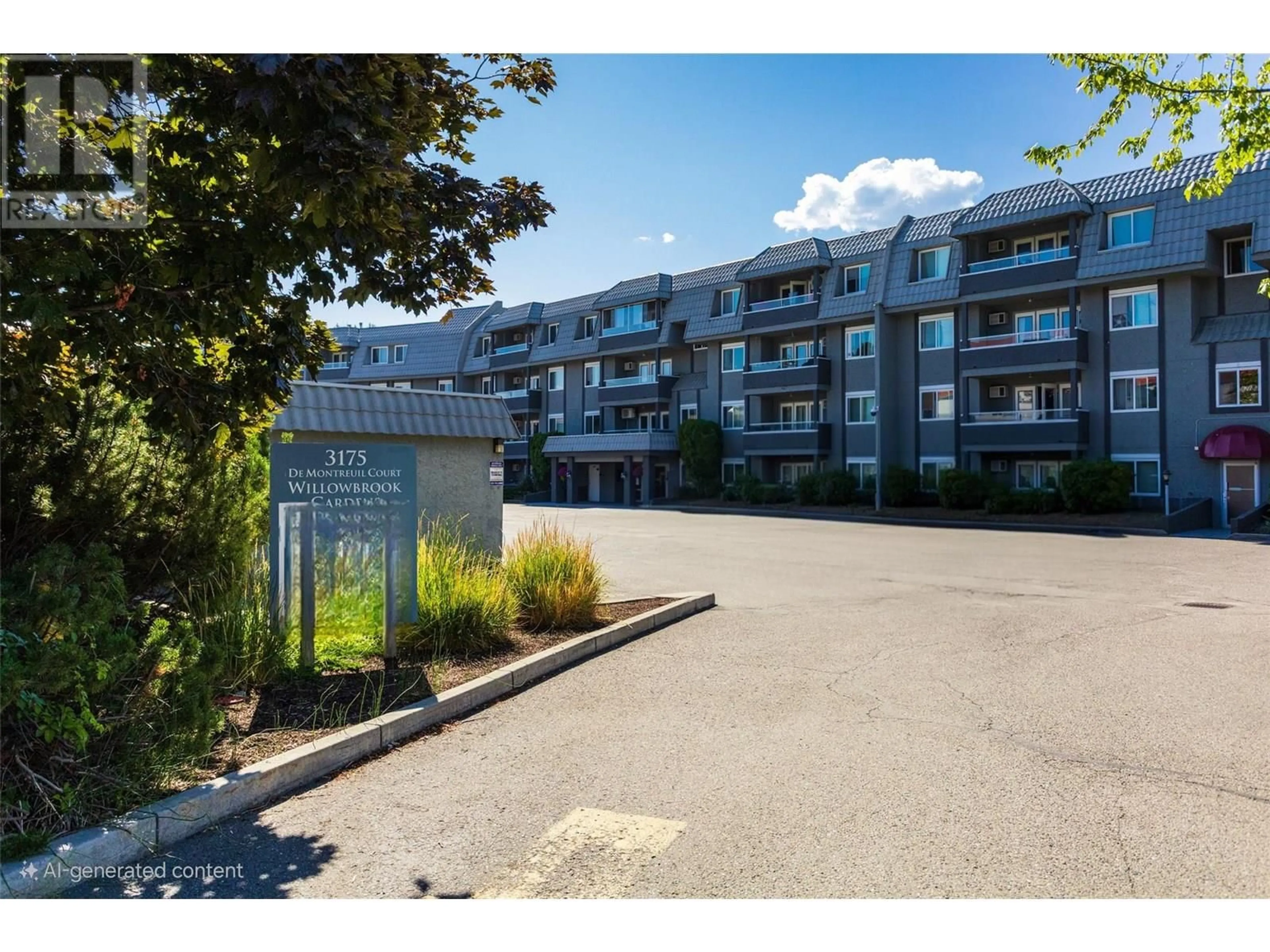 A pic from outside/outdoor area/front of a property/back of a property/a pic from drone, mountain view for 314 - 3175 DE MONTREUIL COURT, Kelowna British Columbia V1W3X2