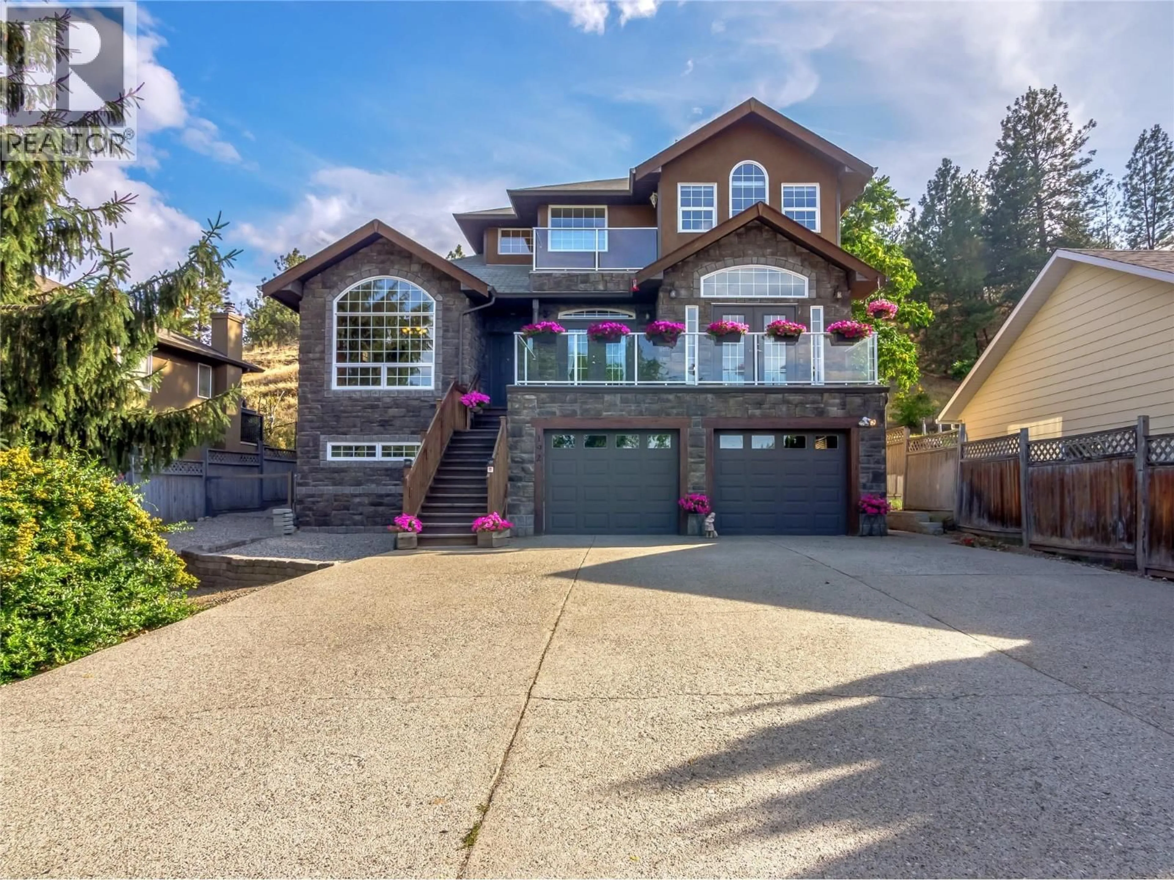 Home with vinyl exterior material, street for 192 LAKEHILL ROAD, Kaleden British Columbia V0H1K0