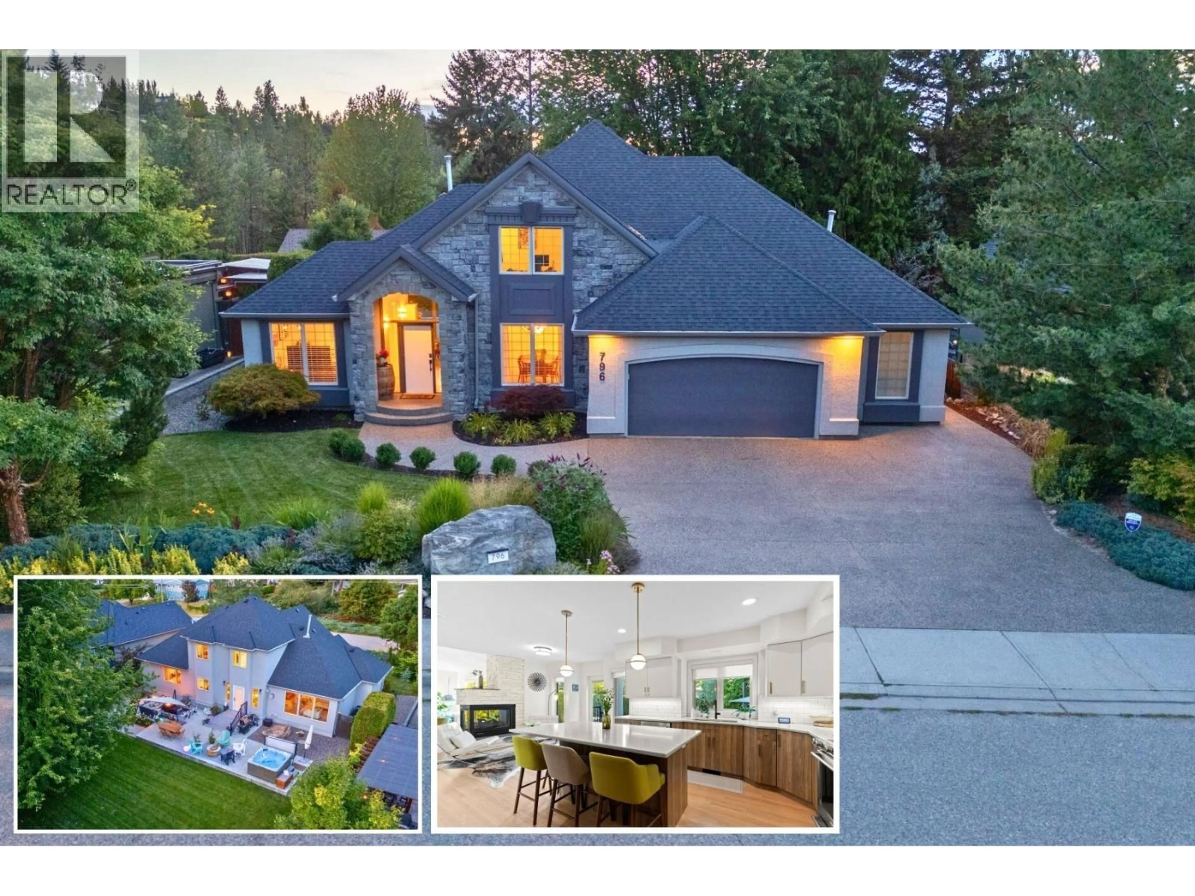 A pic from outside/outdoor area/front of a property/back of a property/a pic from drone, unknown for 796 VARNEY COURT, Kelowna British Columbia V1W3Z2
