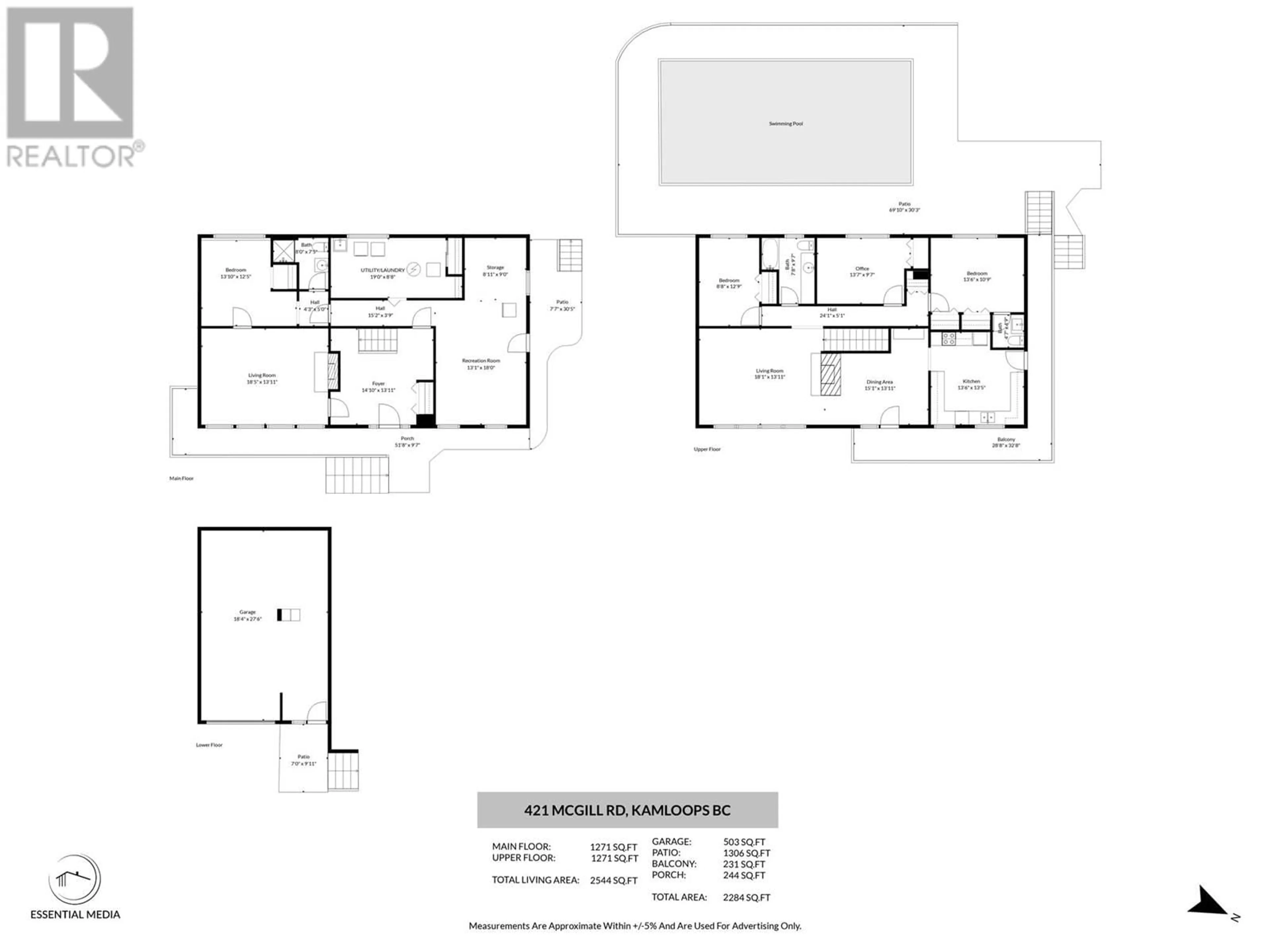 Floor plan for 421 MCGILL ROAD, Kamloops British Columbia V2C1M4