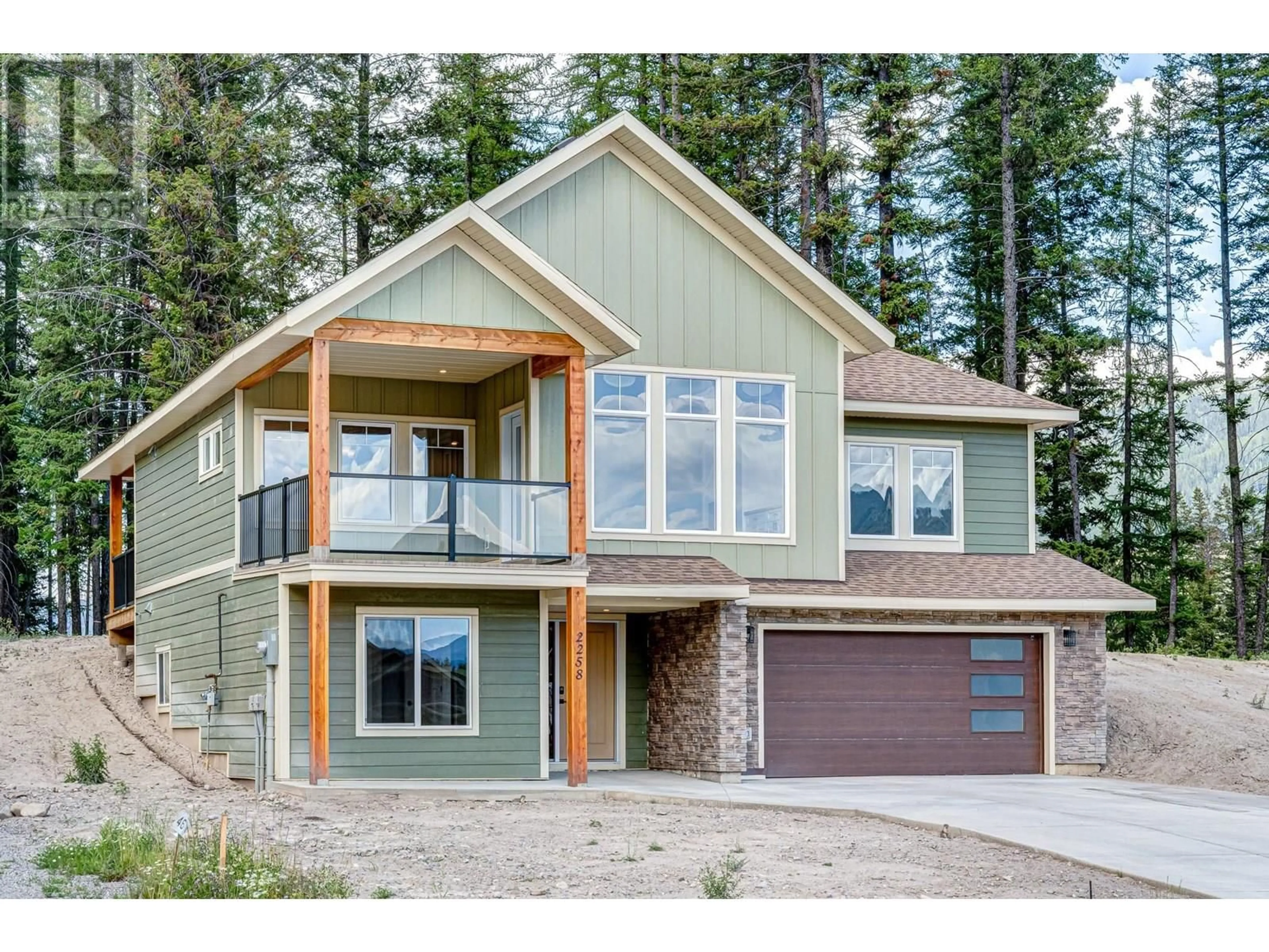 Home with vinyl exterior material, mountain view for 2258 BLACK HAWK DRIVE, Sparwood British Columbia V0B2G2