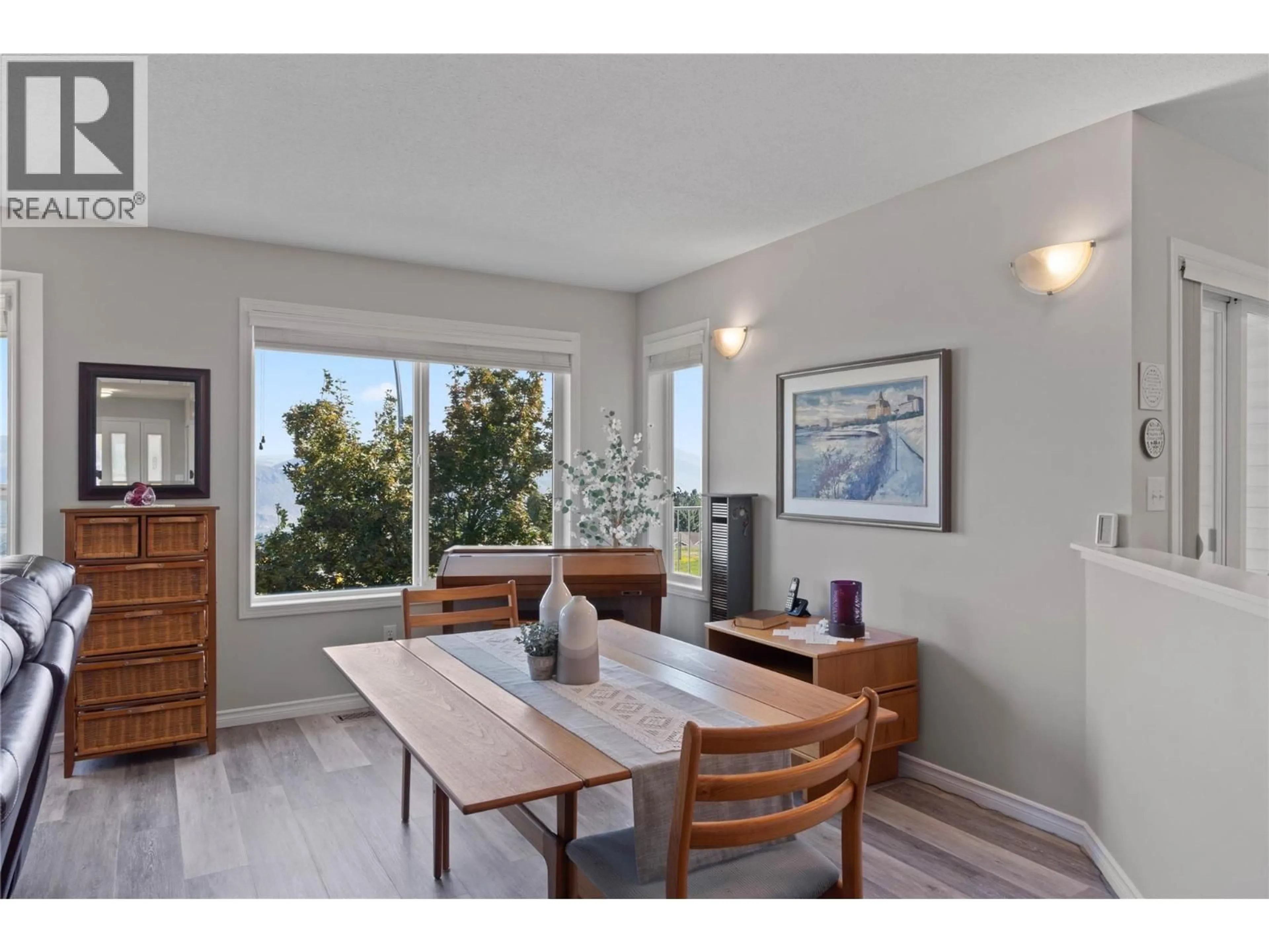 Dining room, wood/laminate floor for 13 - 2022 PACIFIC WAY, Kamloops British Columbia V1S1T1