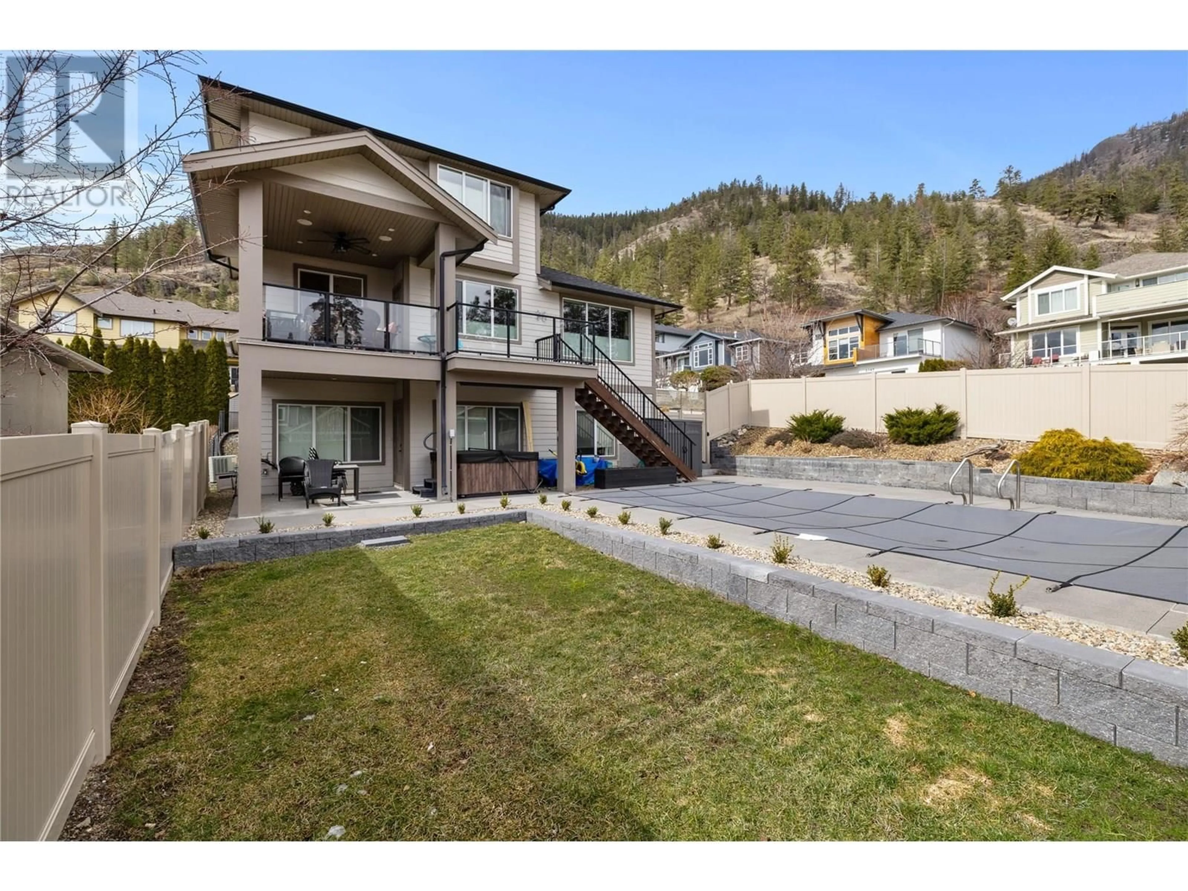 A pic from outside/outdoor area/front of a property/back of a property/a pic from drone, mountain view for 2358 TALLUS GREEN CRESCENT, West Kelowna British Columbia V4T3K4