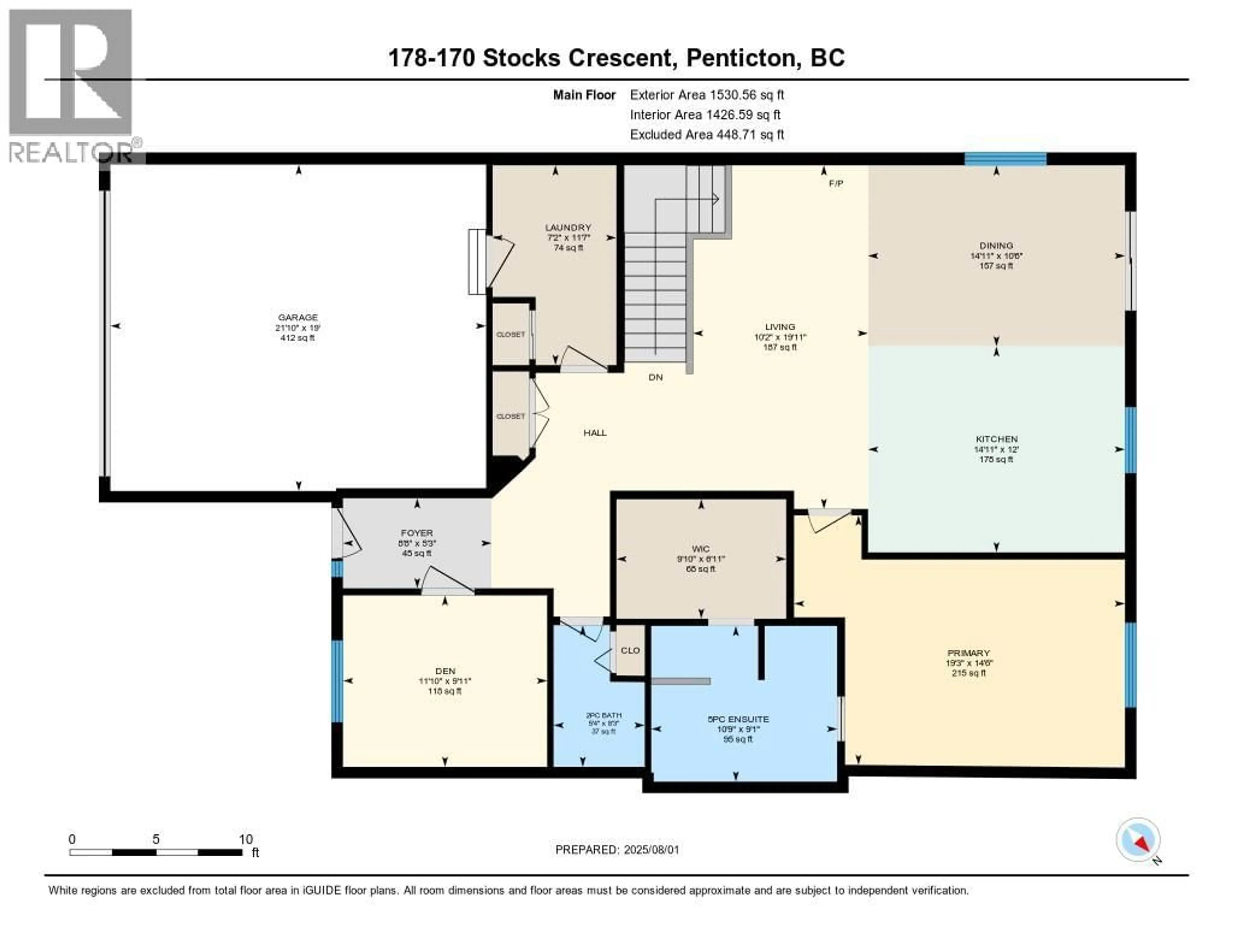Floor plan for 178 - 170 STOCKS CRESCENT, Penticton British Columbia V2A9C6