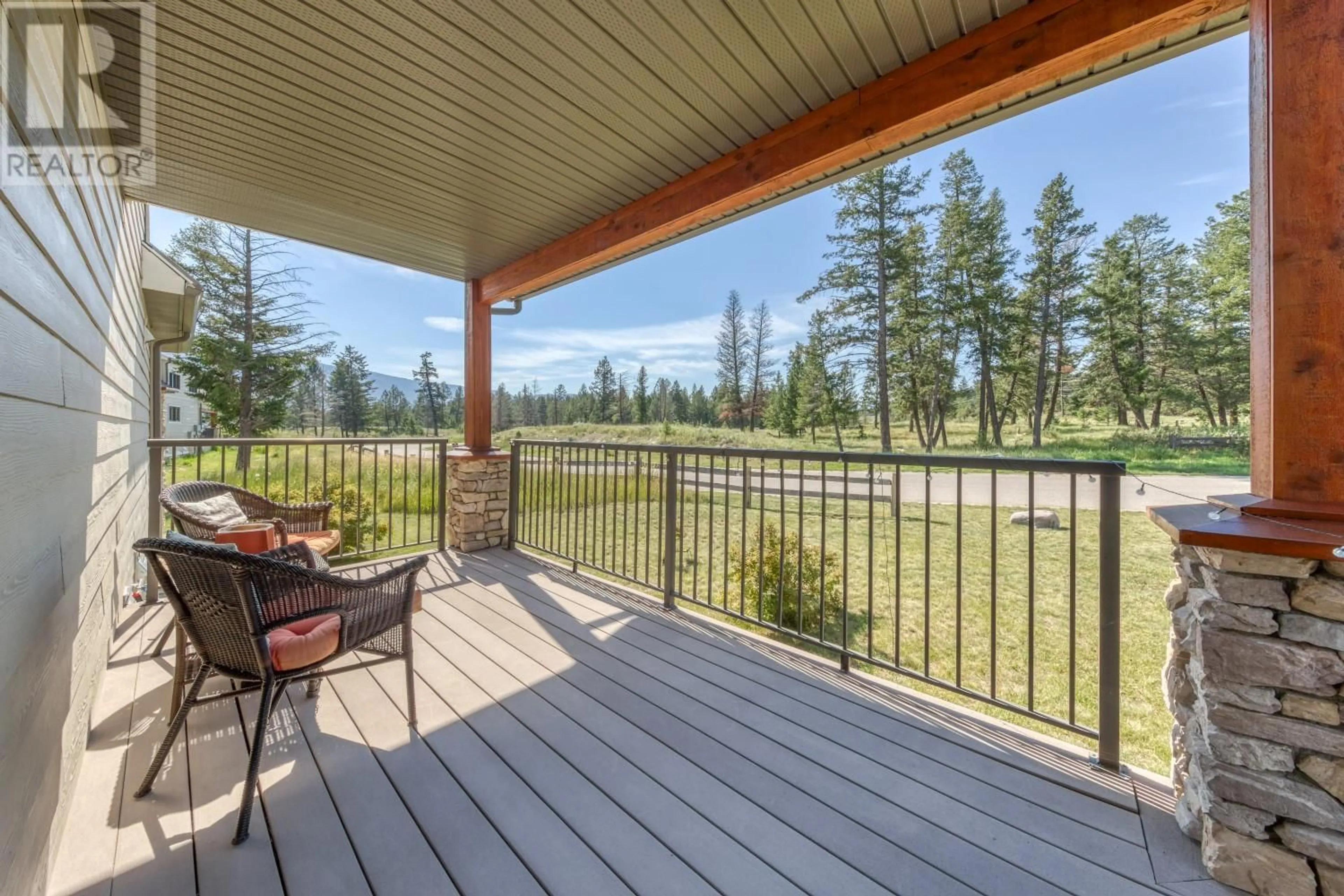 Patio, water/lake/river/ocean view for 20 - 6800 COLUMBIA LAKE ROAD, Fairmont Hot Springs British Columbia V0B1L2
