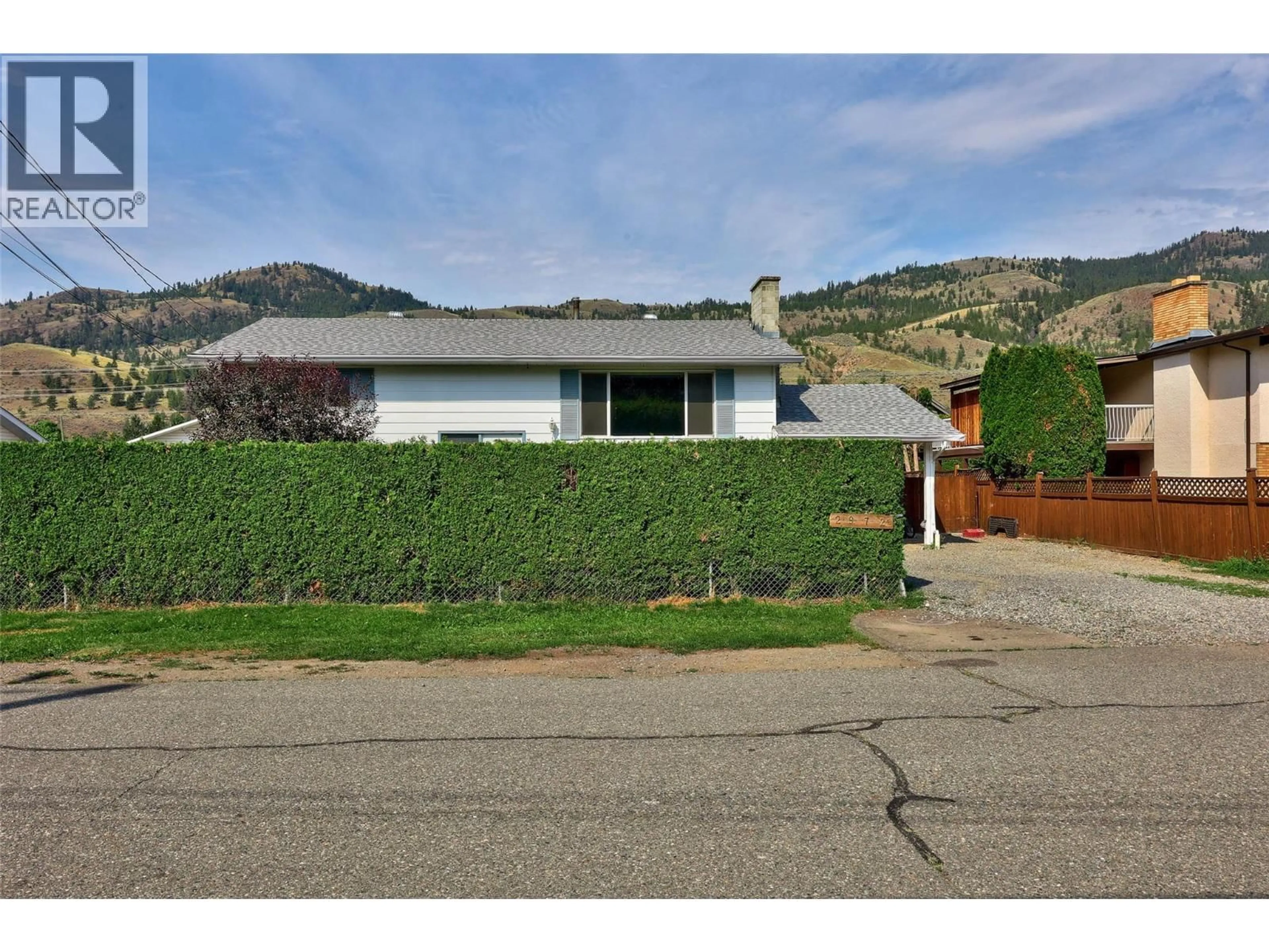 Home with vinyl exterior material, street for 2972 GILBERT ROAD, Kamloops British Columbia V2B7A8