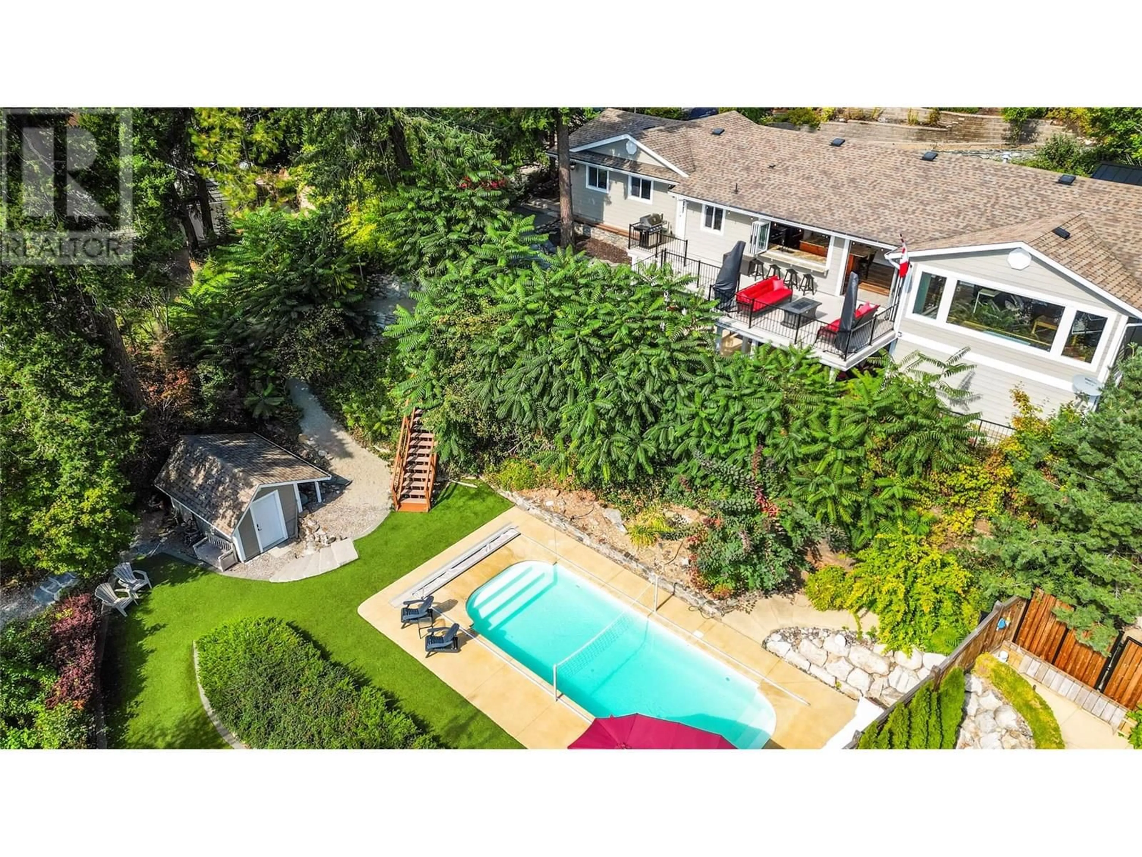 A pic from outside/outdoor area/front of a property/back of a property/a pic from drone, unknown for 3304 GRAY ROAD, Blind Bay British Columbia V0E1H1